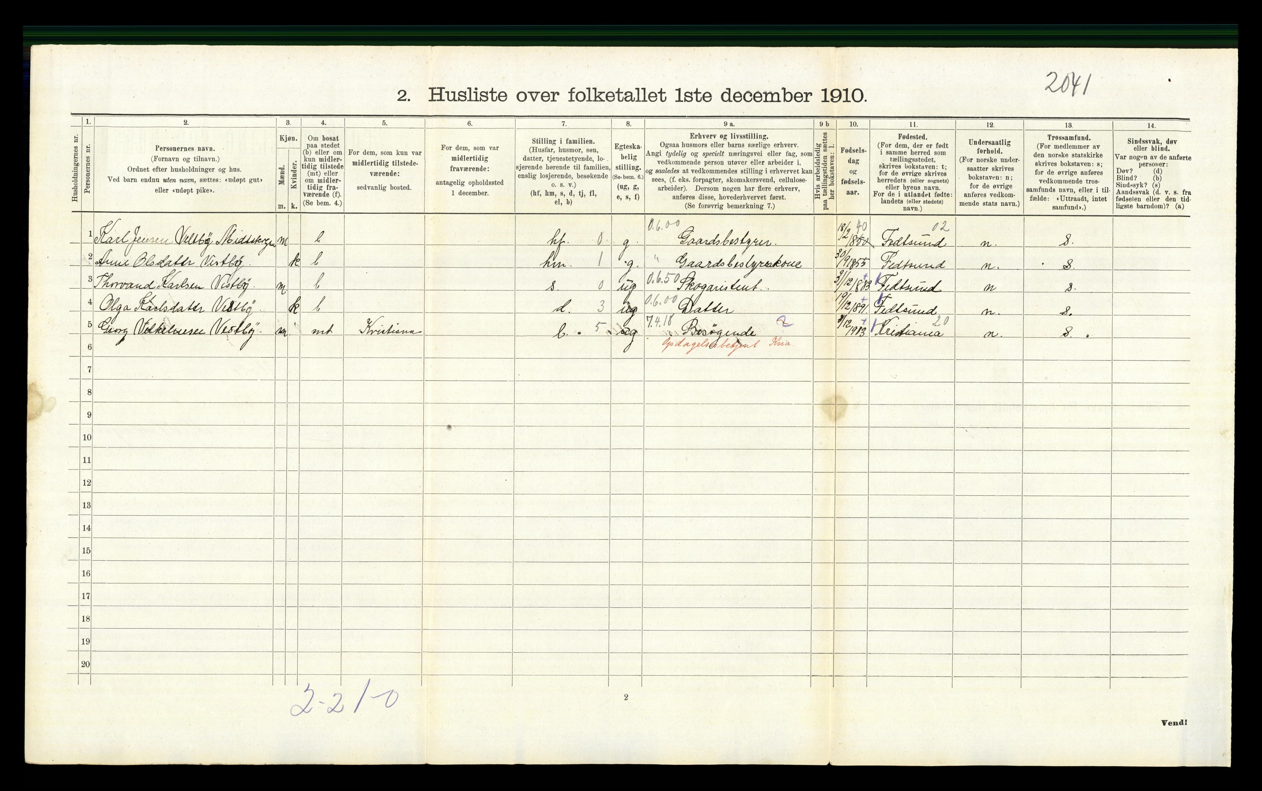 RA, Folketelling 1910 for 0612 Hole herred, 1910, s. 797