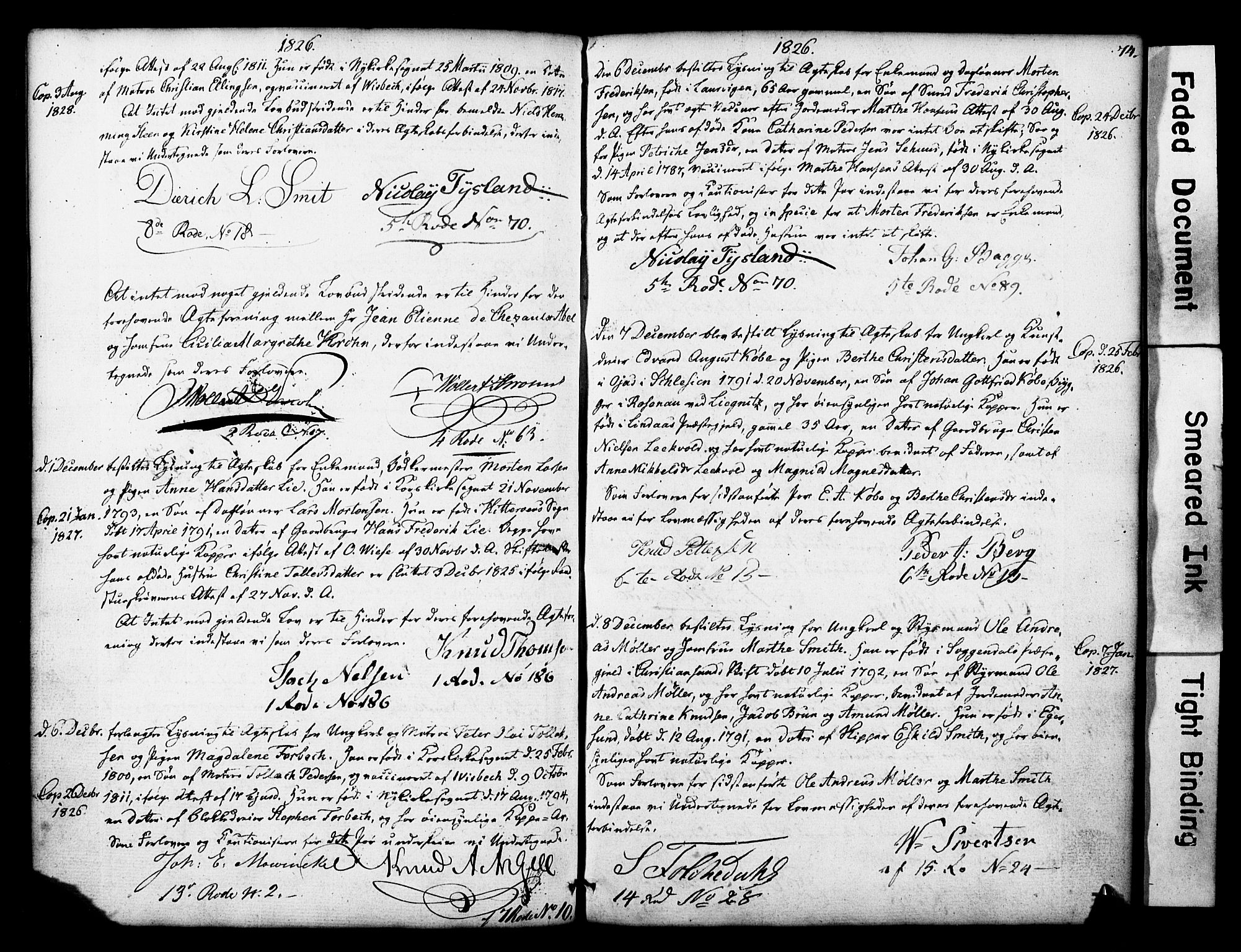 Nykirken Sokneprestembete, SAB/A-77101: Forlovererklæringer nr. II.5.1, 1814-1846, s. 74