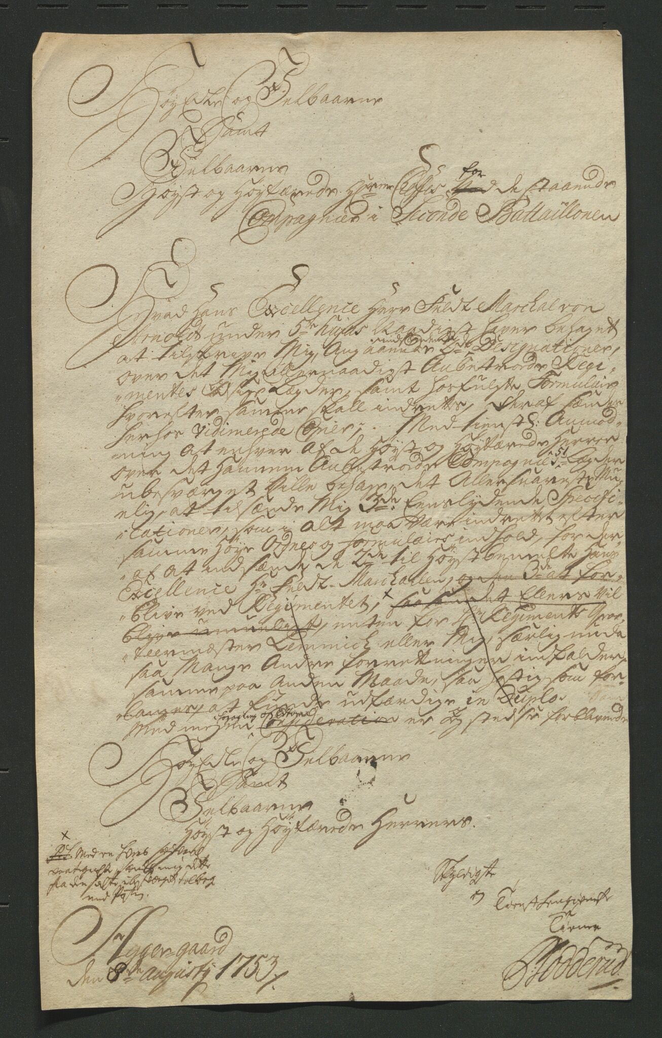 Åker i Vang, Hedmark, og familien Todderud, AV/SAH-ARK-010/J/Jc/L0002: Korrespondanse, 1753-1762, s. 17