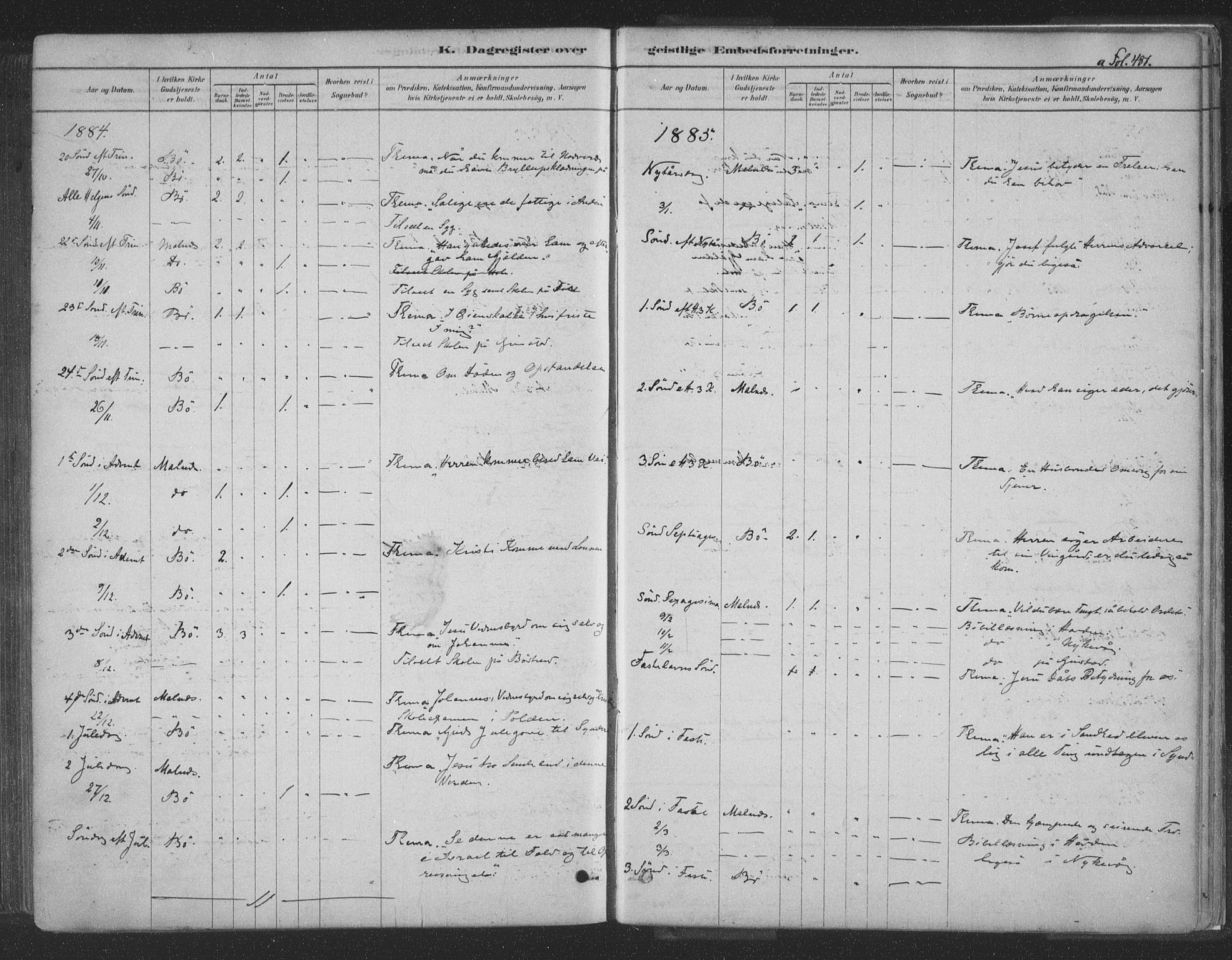Ministerialprotokoller, klokkerbøker og fødselsregistre - Nordland, SAT/A-1459/891/L1302: Ministerialbok nr. 891A07, 1878-1895, s. 481