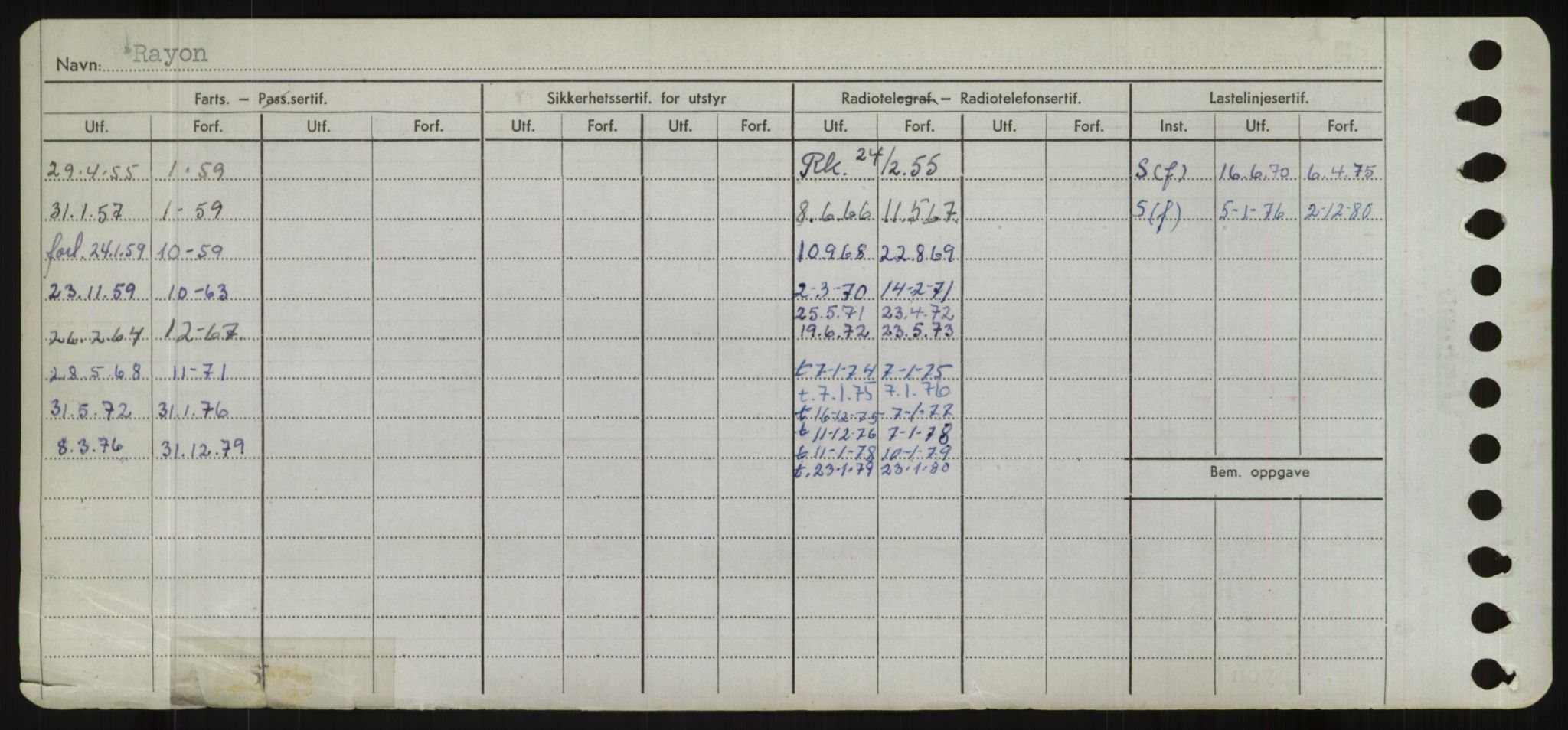 Sjøfartsdirektoratet med forløpere, Skipsmålingen, RA/S-1627/H/Hd/L0030: Fartøy, Q-Riv, s. 294