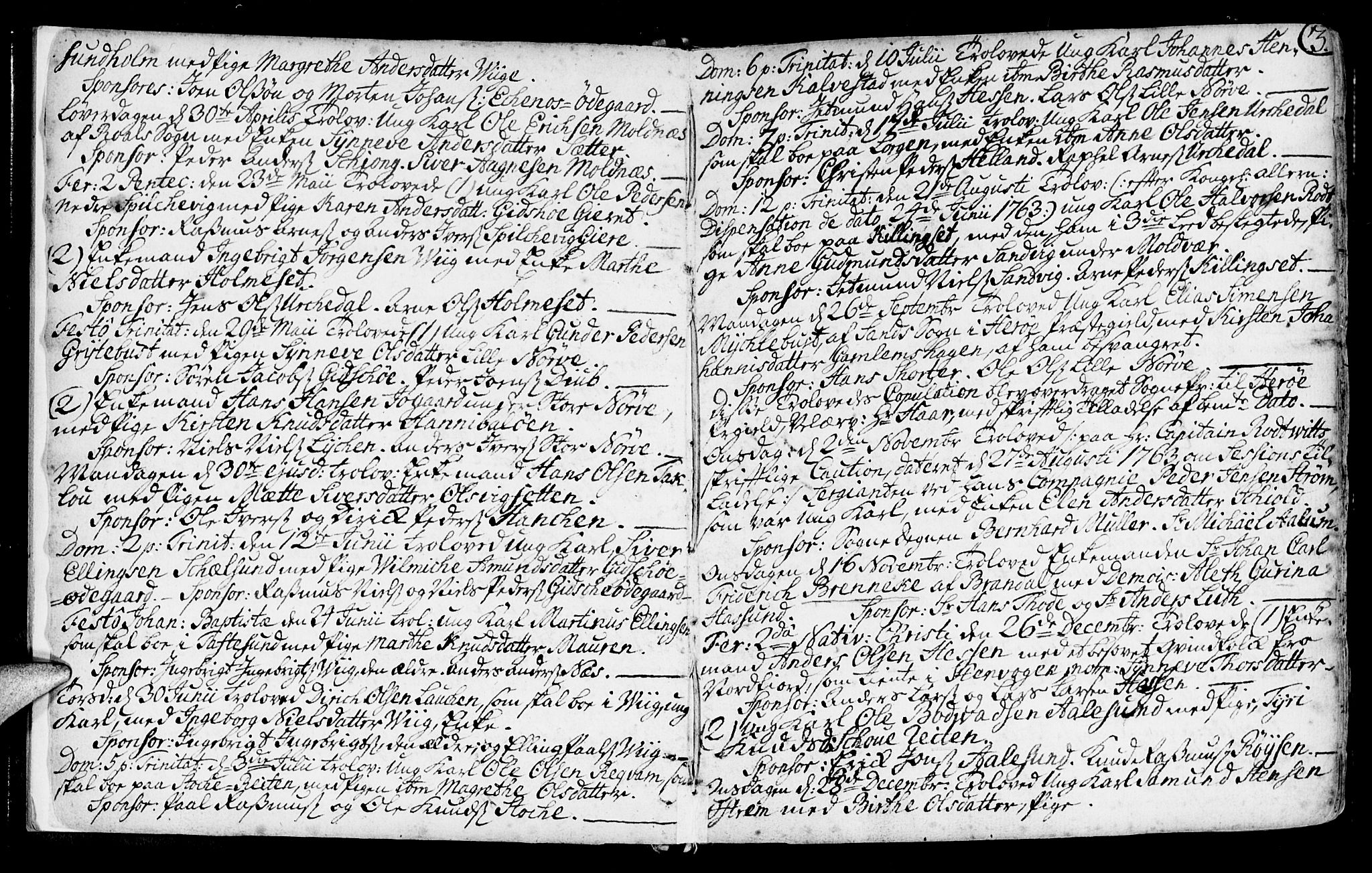 Ministerialprotokoller, klokkerbøker og fødselsregistre - Møre og Romsdal, AV/SAT-A-1454/528/L0392: Ministerialbok nr. 528A03, 1762-1800, s. 3