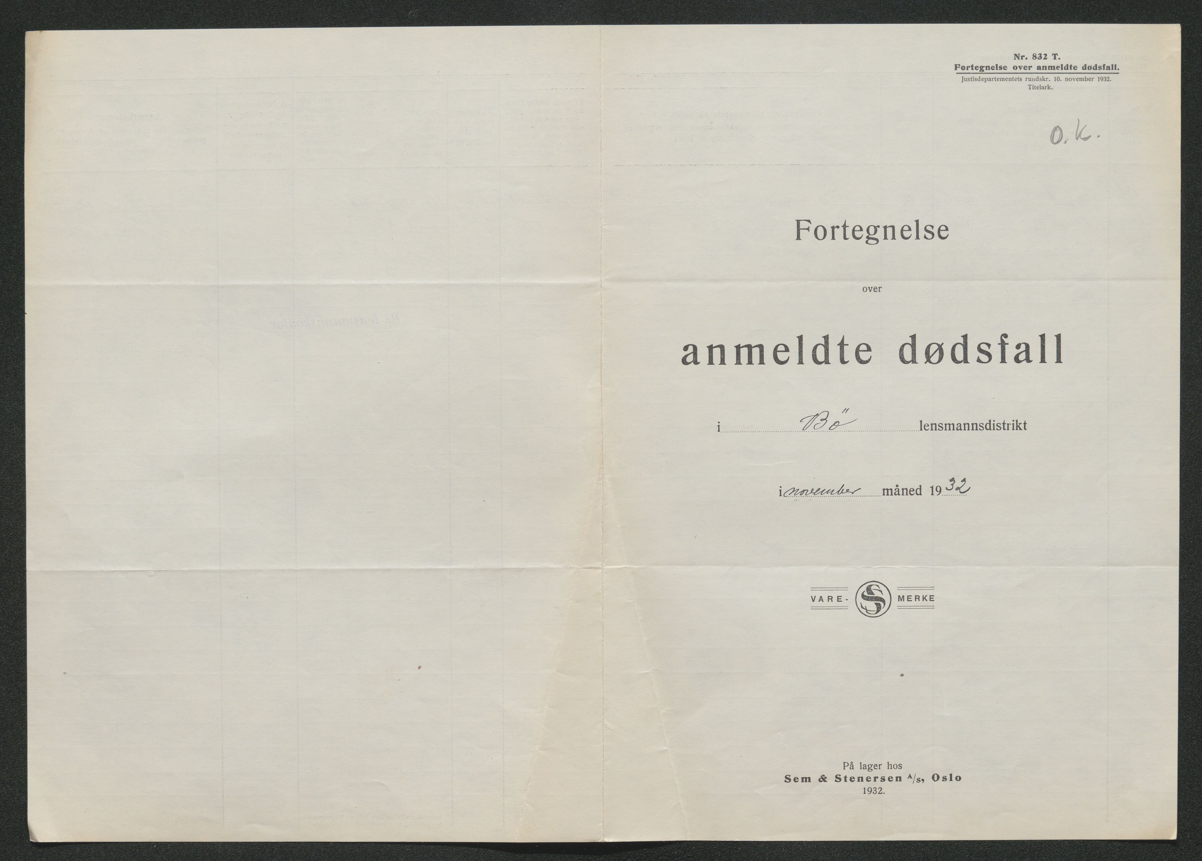 Nedre Telemark sorenskriveri, AV/SAKO-A-135/H/Ha/Hab/L0008: Dødsfallsfortegnelser
, 1931-1935, s. 605