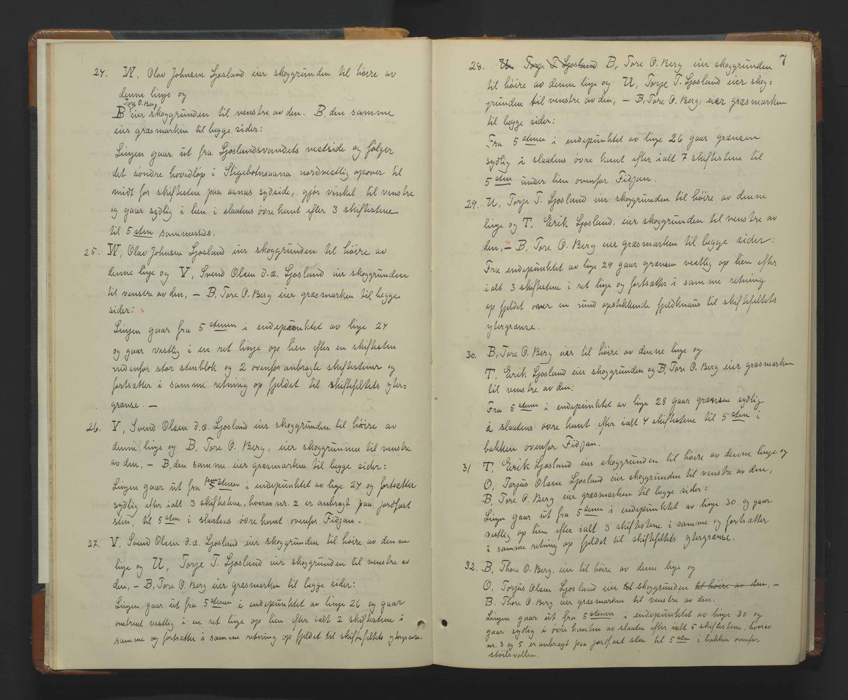 Utskiftningsformannen i Lister og Mandal amt, AV/SAK-1541-0003/F/Fa/Fac/L0002: Utskiftningsprotokoll med gårdsregister, Mandal domssokn, nr 1-b, 1926-1935
