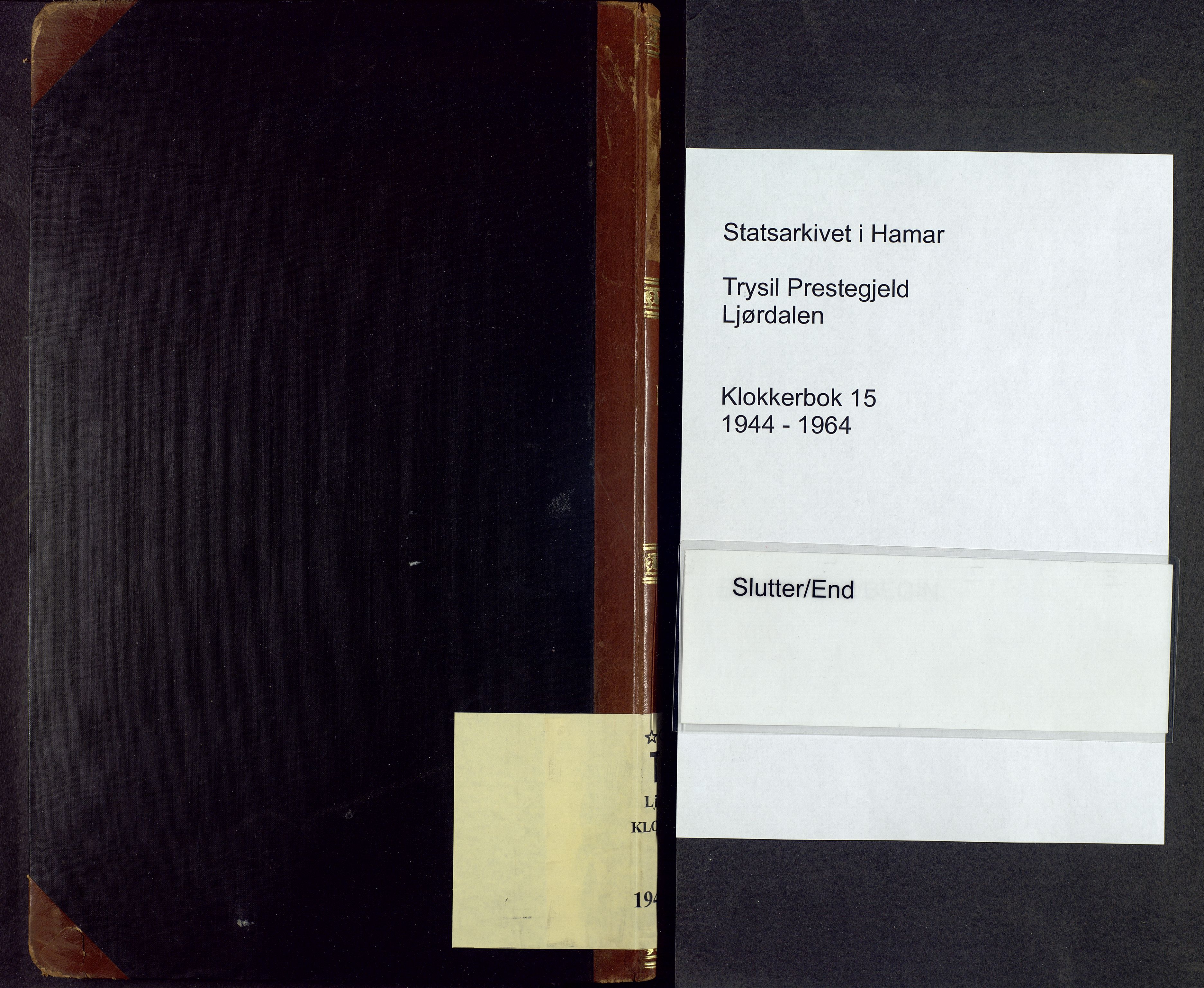 Trysil prestekontor, SAH/PREST-046/H/Ha/Hab/L0015: Klokkerbok nr. 15, 1944-1964