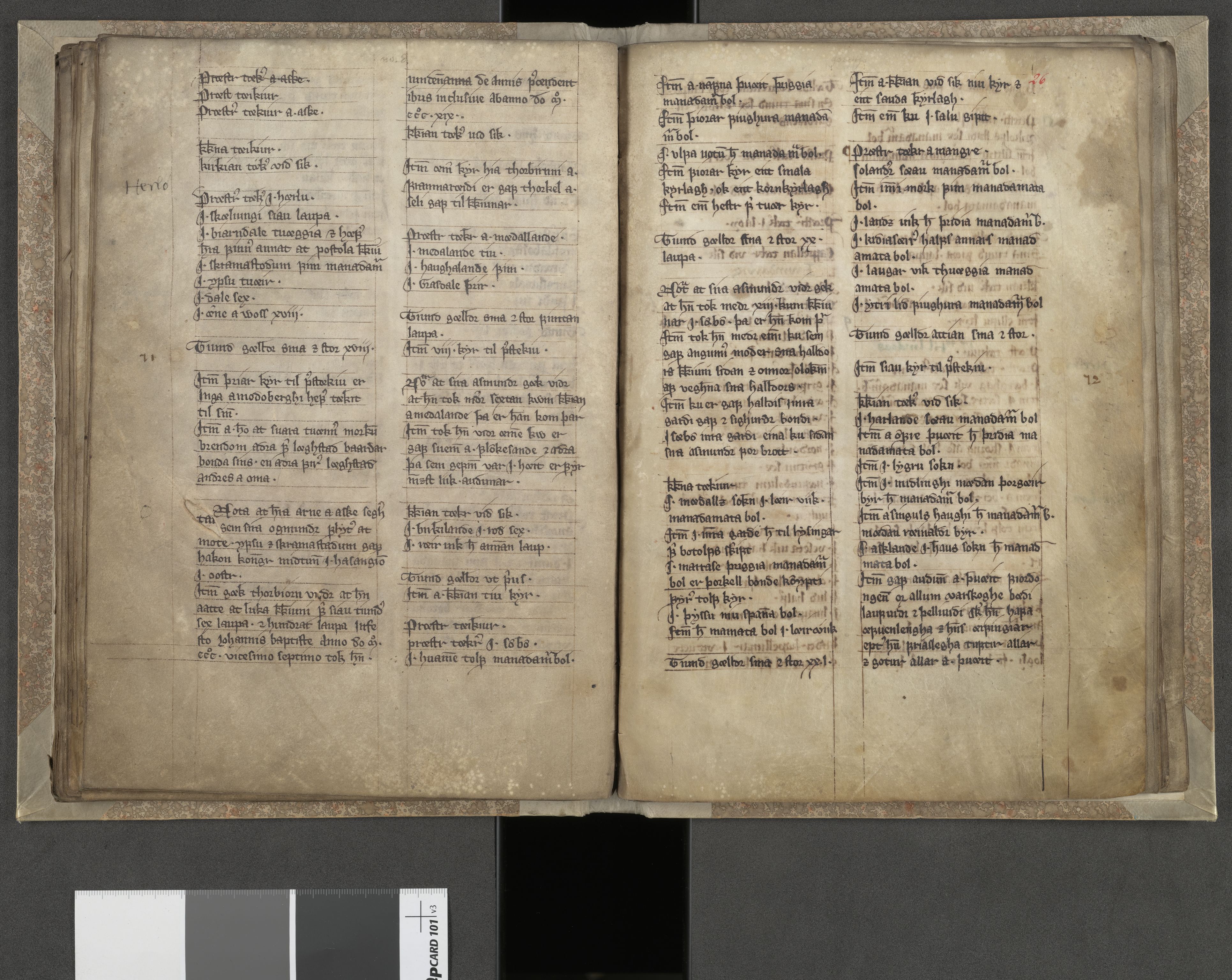Riksarkivets diplomsamling, AV/RA-EA-5965/F05/L0243: NRA AM 329 fol., 1310-1360, s. 25b-26a