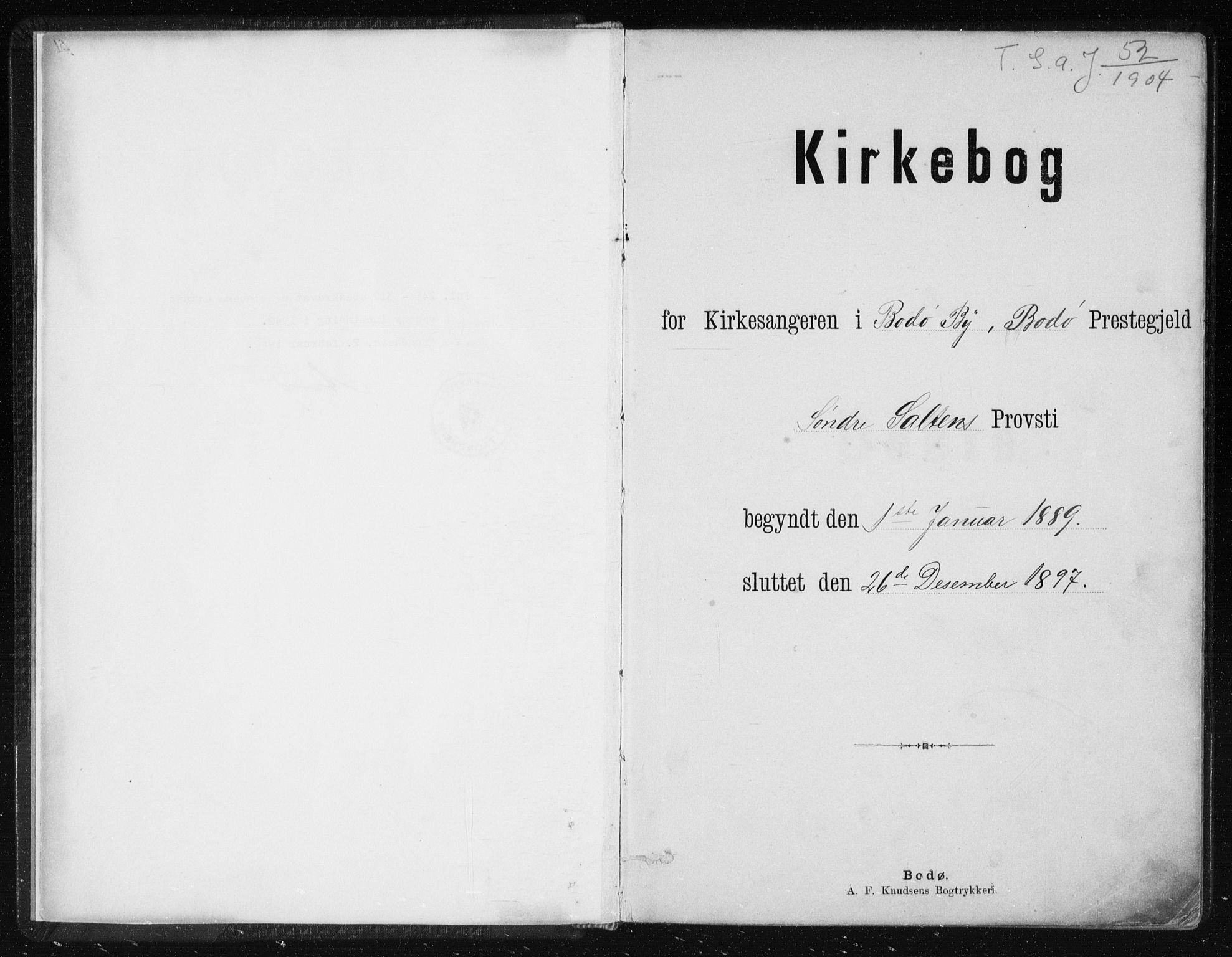 Ministerialprotokoller, klokkerbøker og fødselsregistre - Nordland, SAT/A-1459/801/L0032: Klokkerbok nr. 801C07, 1889-1897