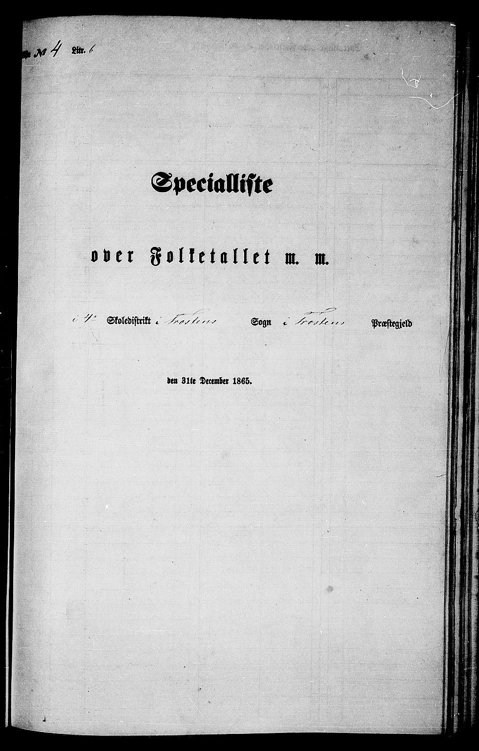 RA, Folketelling 1865 for 1717P Frosta prestegjeld, 1865, s. 100