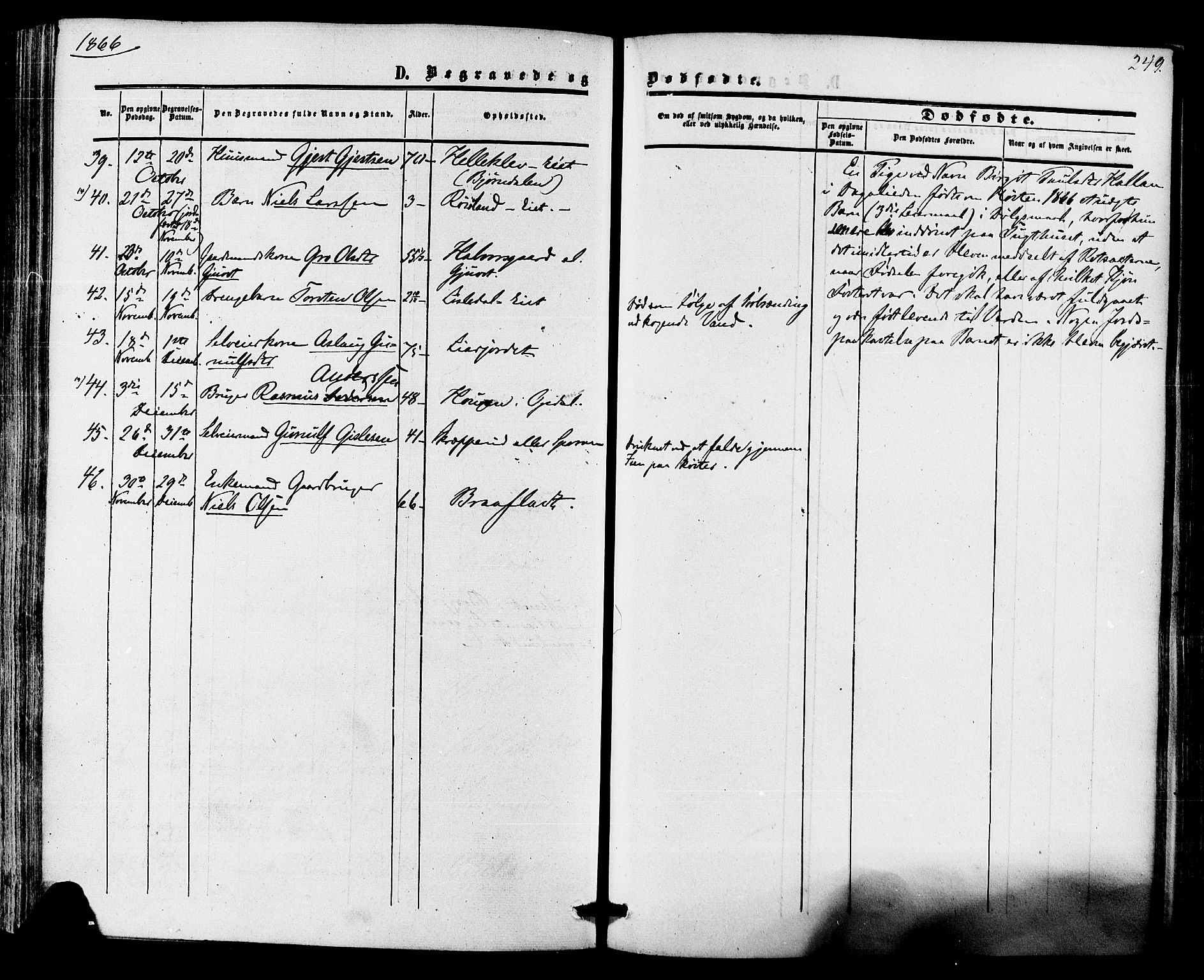 Nore kirkebøker, AV/SAKO-A-238/F/Fa/L0003: Ministerialbok nr. I 3, 1858-1866, s. 249