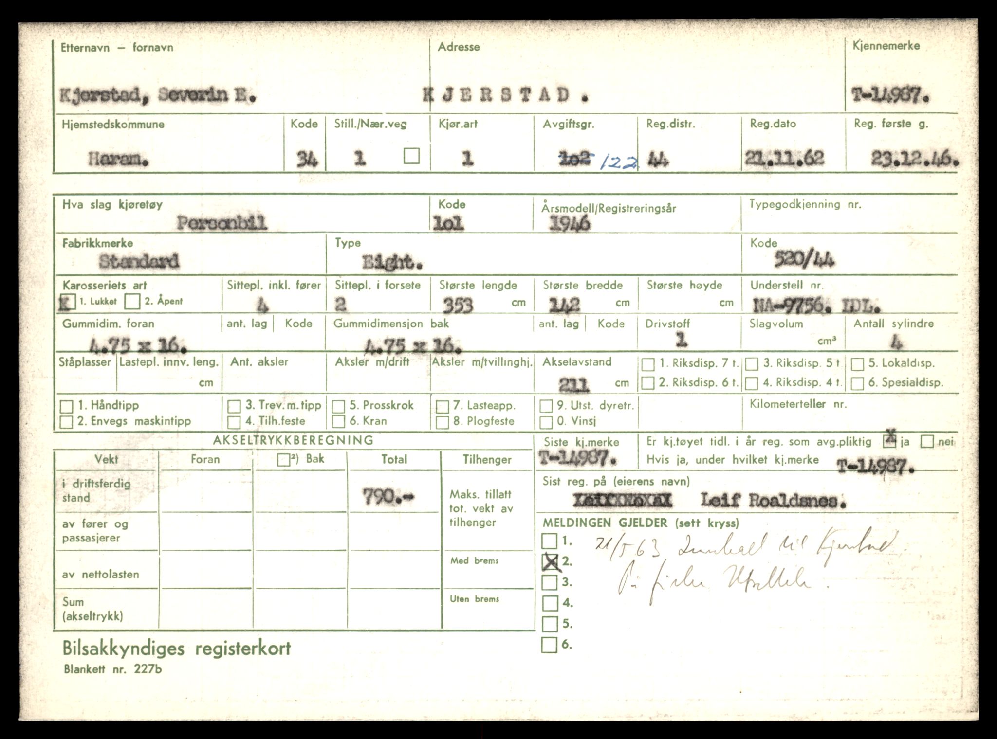 Møre og Romsdal vegkontor - Ålesund trafikkstasjon, AV/SAT-A-4099/F/Fe/L0049: Registreringskort for kjøretøy T 14864 - T 18613, 1927-1998, s. 2941