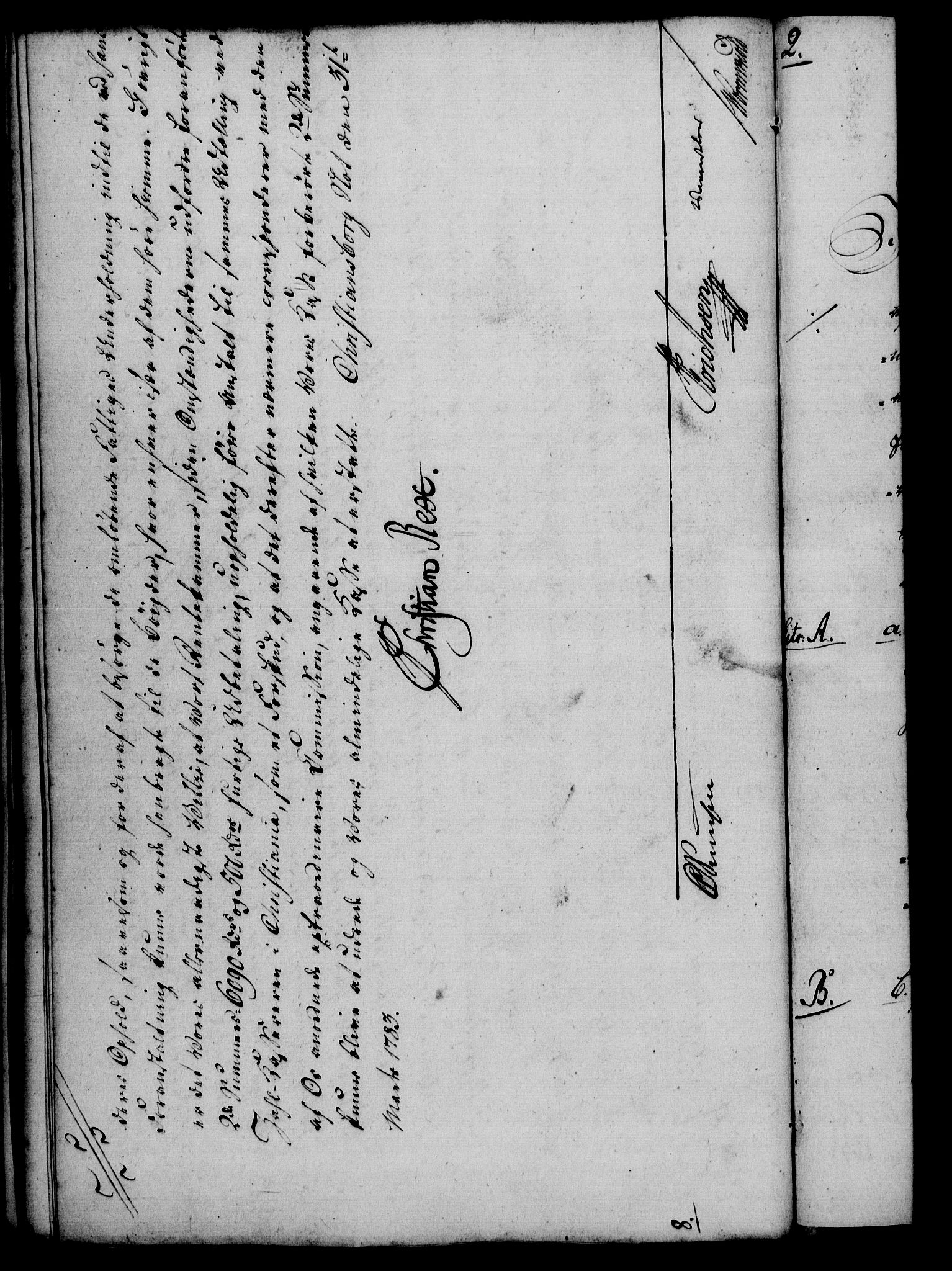 Rentekammeret, Kammerkanselliet, AV/RA-EA-3111/G/Gf/Gfa/L0065: Norsk relasjons- og resolusjonsprotokoll (merket RK 52.65), 1783, s. 217
