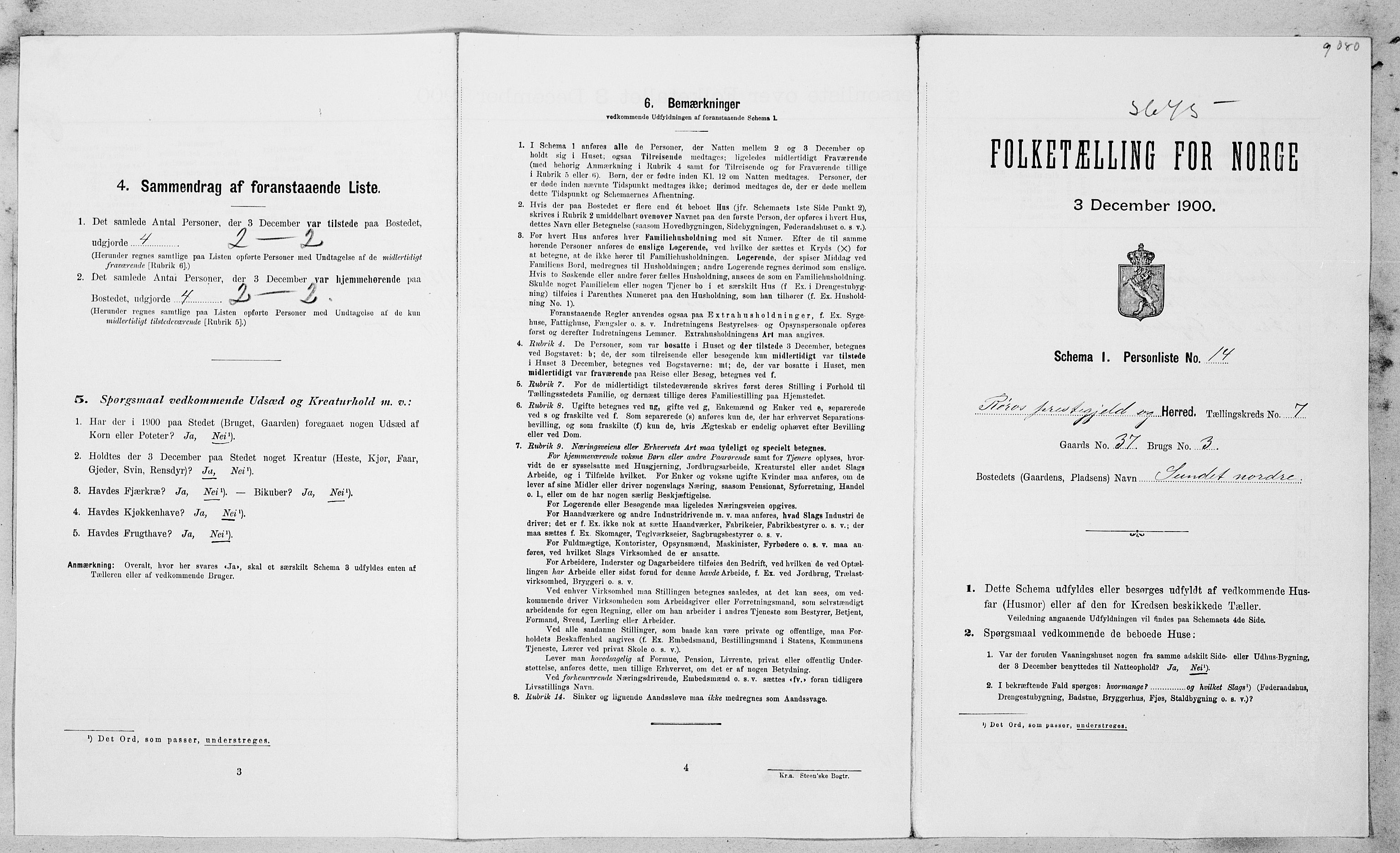 SAT, Folketelling 1900 for 1640 Røros herred, 1900, s. 886