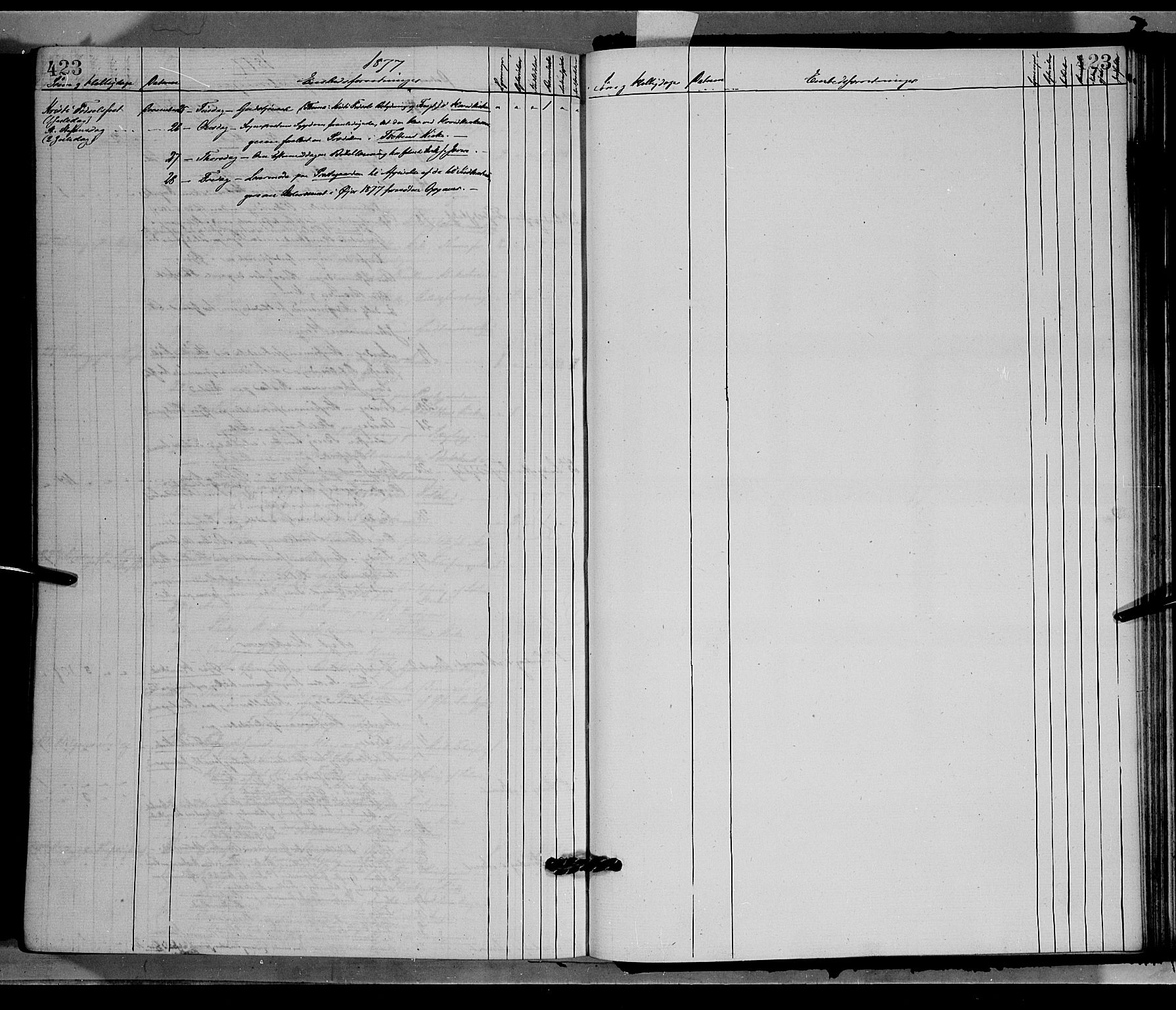 Øyer prestekontor, AV/SAH-PREST-084/H/Ha/Haa/L0007: Ministerialbok nr. 7, 1875-1878, s. 423