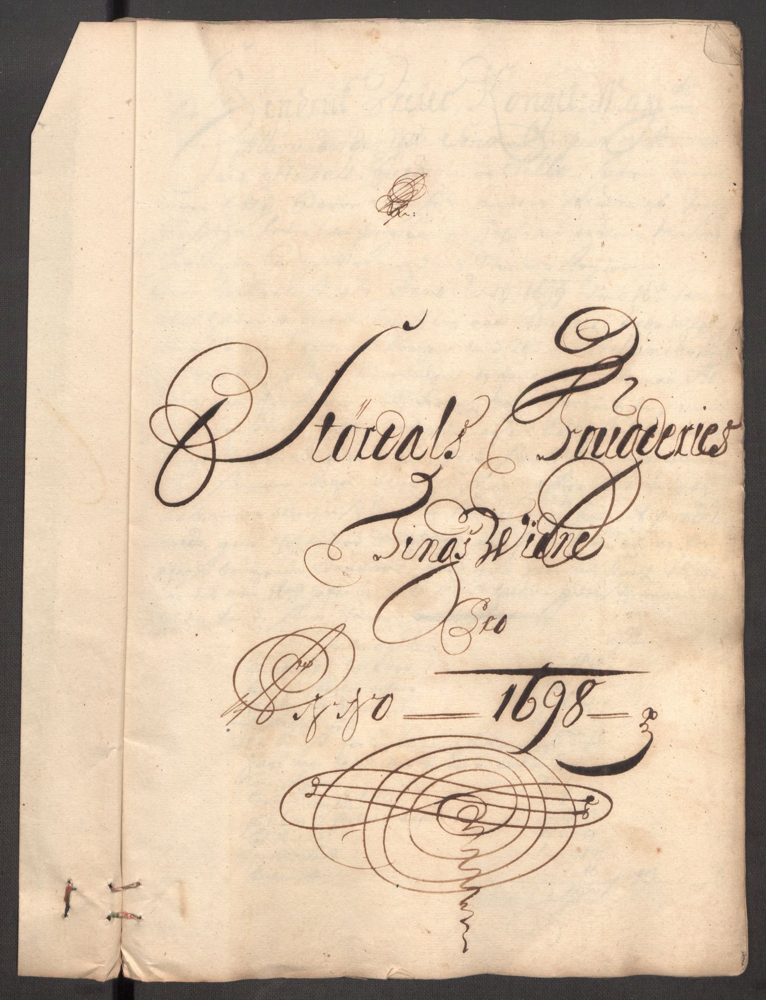 Rentekammeret inntil 1814, Reviderte regnskaper, Fogderegnskap, RA/EA-4092/R62/L4190: Fogderegnskap Stjørdal og Verdal, 1698, s. 216
