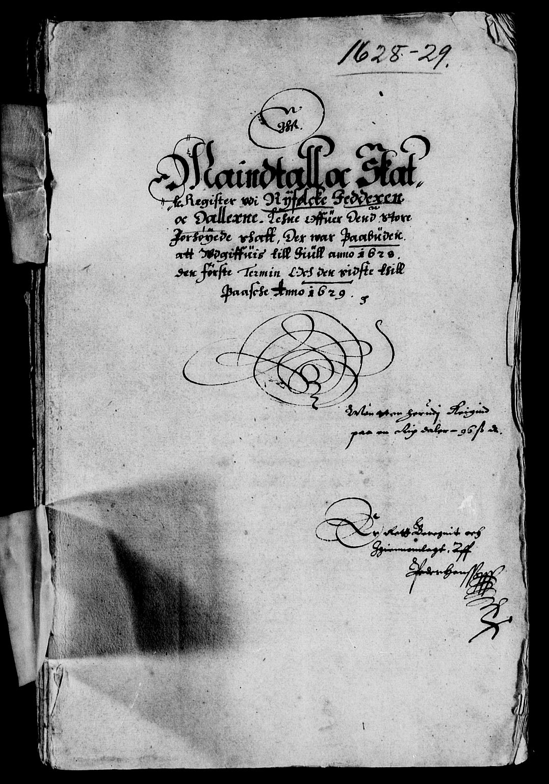 Rentekammeret inntil 1814, Reviderte regnskaper, Lensregnskaper, AV/RA-EA-5023/R/Rb/Rbs/L0013: Stavanger len, 1628-1629