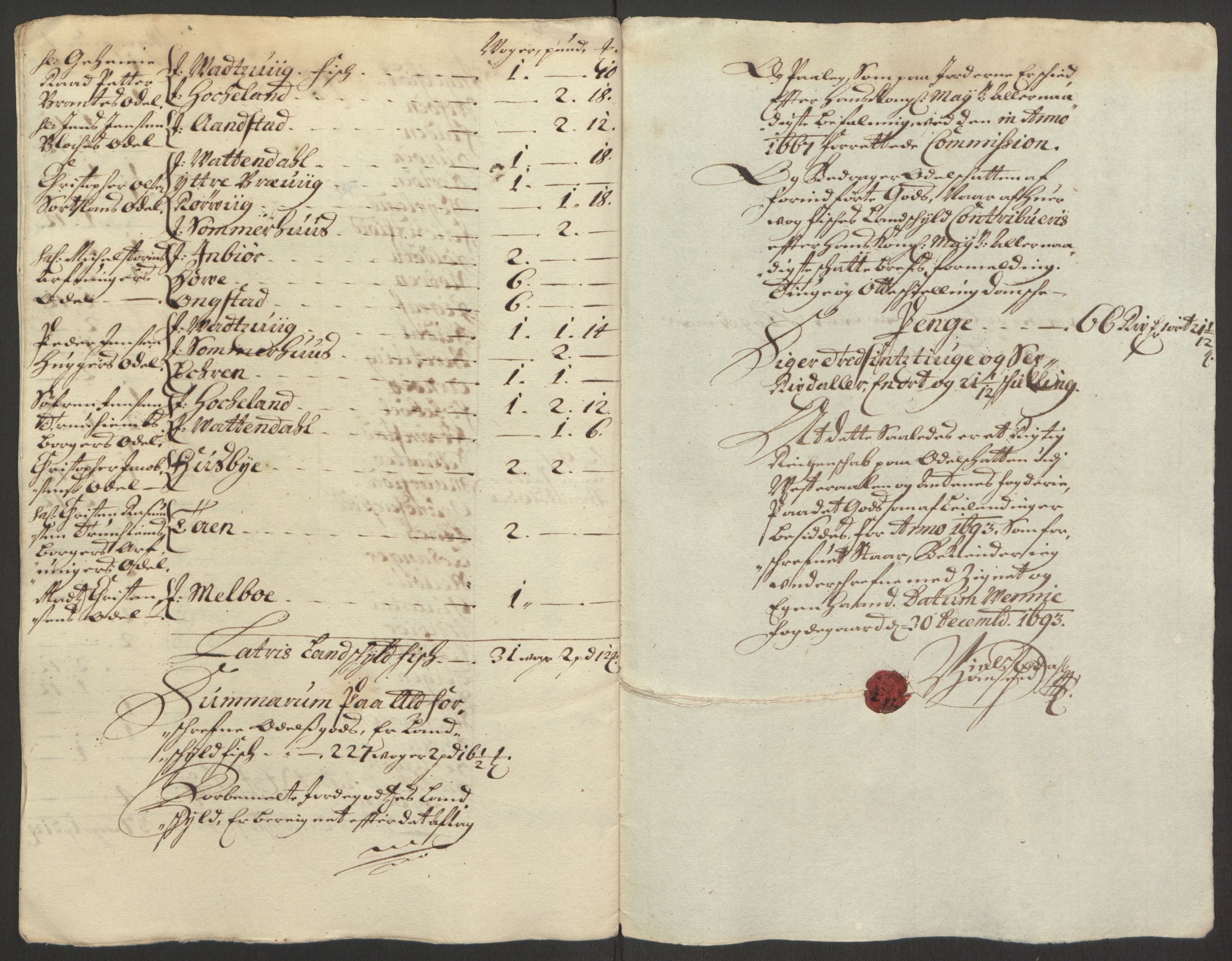 Rentekammeret inntil 1814, Reviderte regnskaper, Fogderegnskap, RA/EA-4092/R67/L4676: Fogderegnskap Vesterålen, Andenes og Lofoten, 1691-1693, s. 272