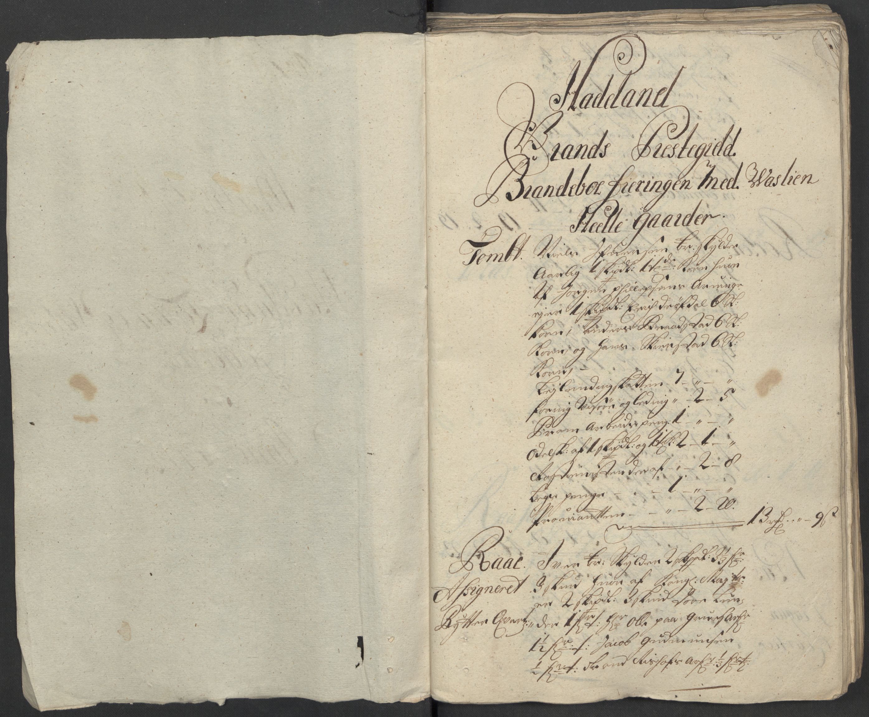 Rentekammeret inntil 1814, Reviderte regnskaper, Fogderegnskap, AV/RA-EA-4092/R18/L1312: Fogderegnskap Hadeland, Toten og Valdres, 1714, s. 14