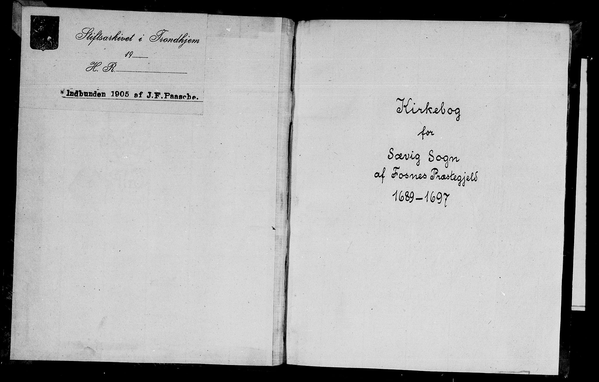 Ministerialprotokoller, klokkerbøker og fødselsregistre - Nord-Trøndelag, AV/SAT-A-1458/770/L0587: Ministerialbok nr. 770A01, 1689-1697