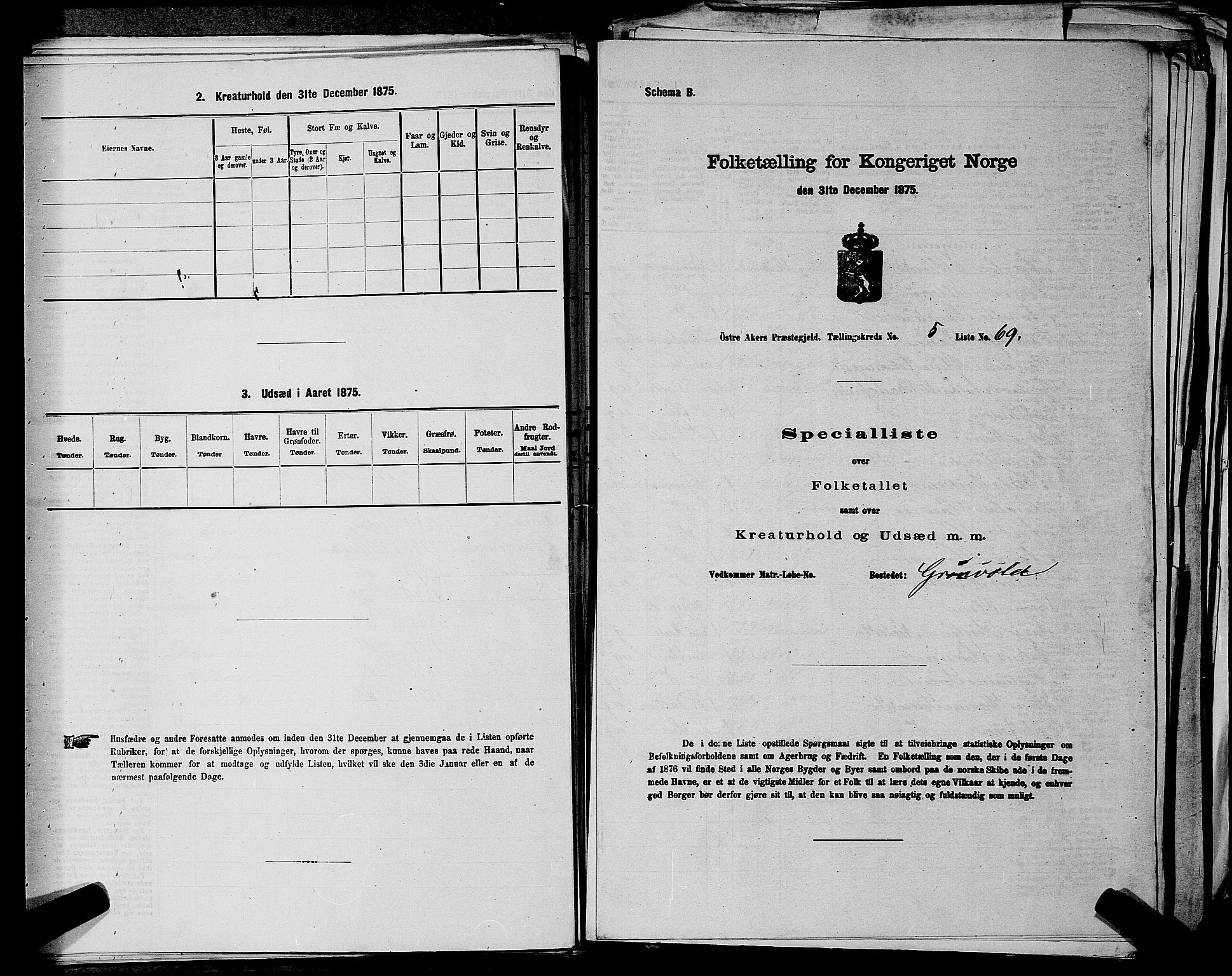 RA, Folketelling 1875 for 0218bP Østre Aker prestegjeld, 1875, s. 1506