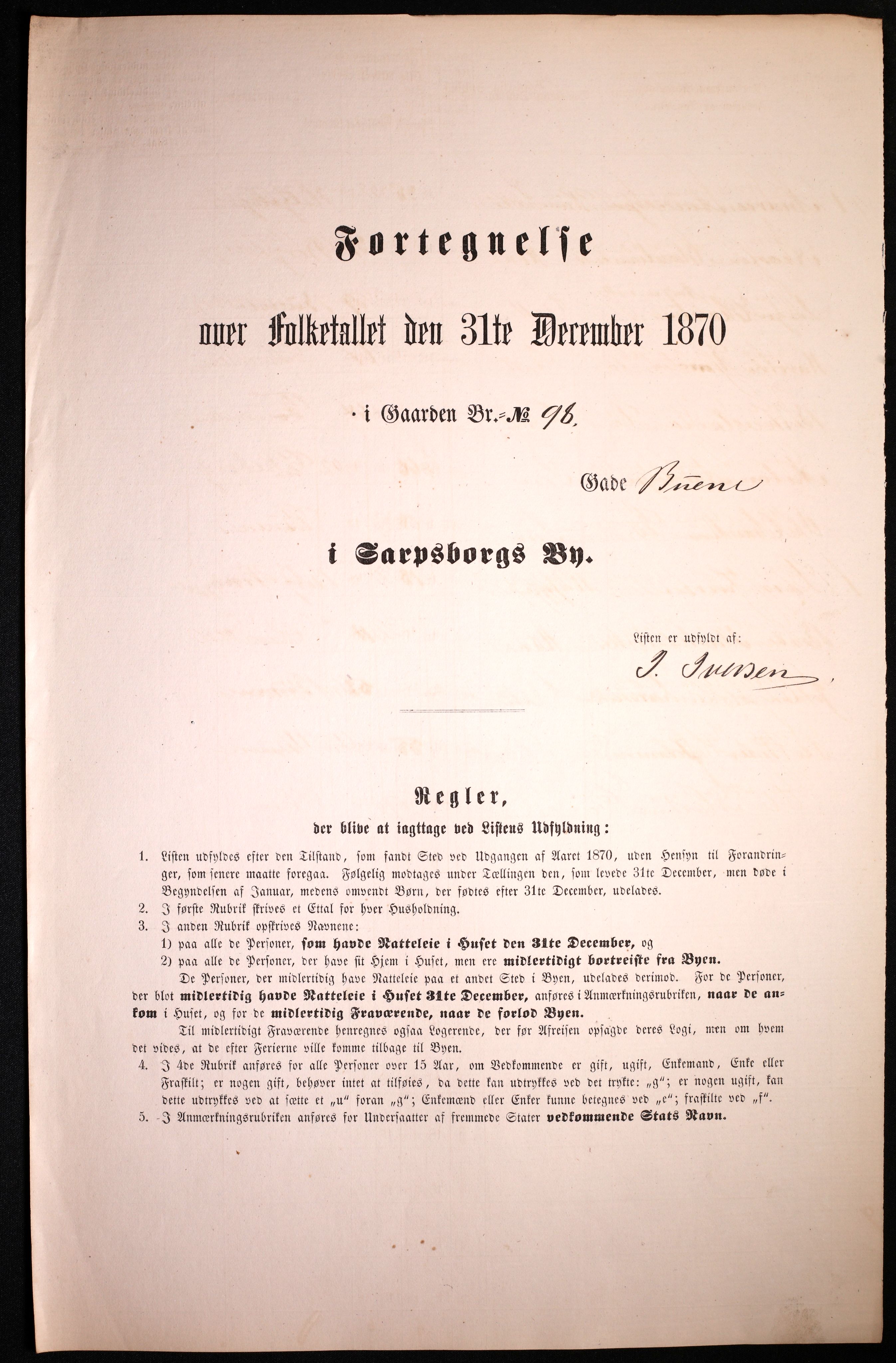 RA, Folketelling 1870 for 0102 Sarpsborg kjøpstad, 1870, s. 423