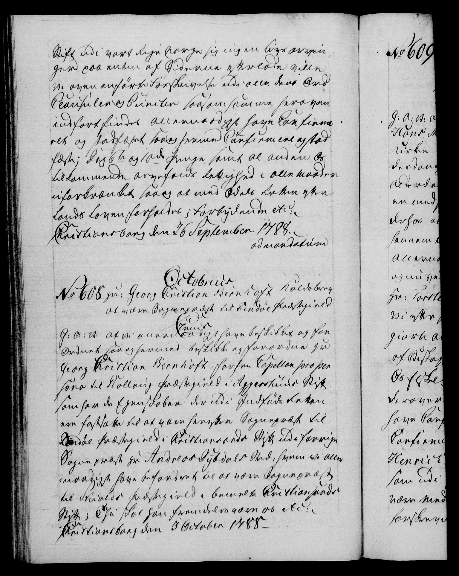 Danske Kanselli 1572-1799, RA/EA-3023/F/Fc/Fca/Fcaa/L0052: Norske registre, 1788-1789, s. 310b