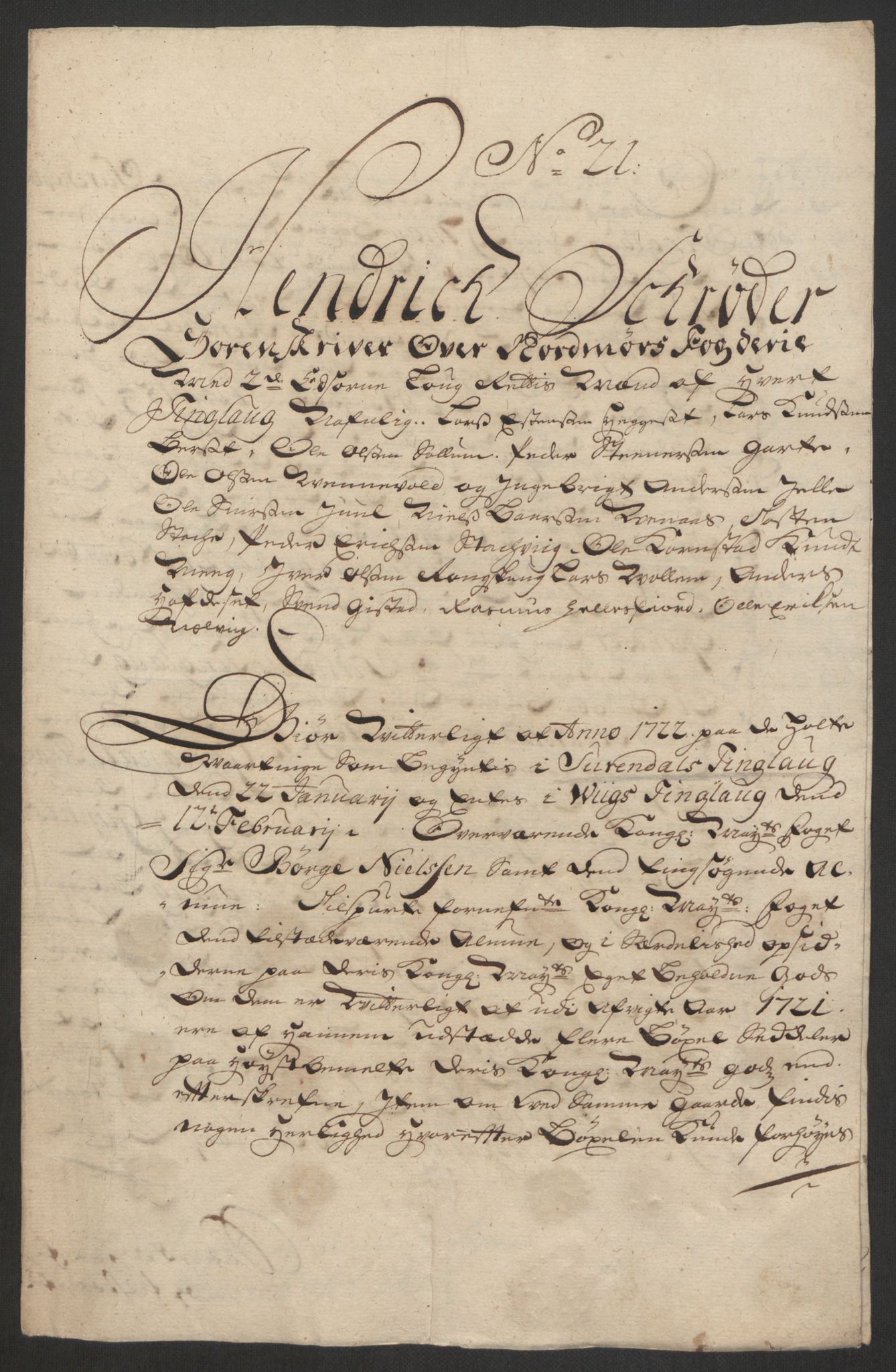 Rentekammeret inntil 1814, Reviderte regnskaper, Fogderegnskap, AV/RA-EA-4092/R56/L3754: Fogderegnskap Nordmøre, 1721, s. 196