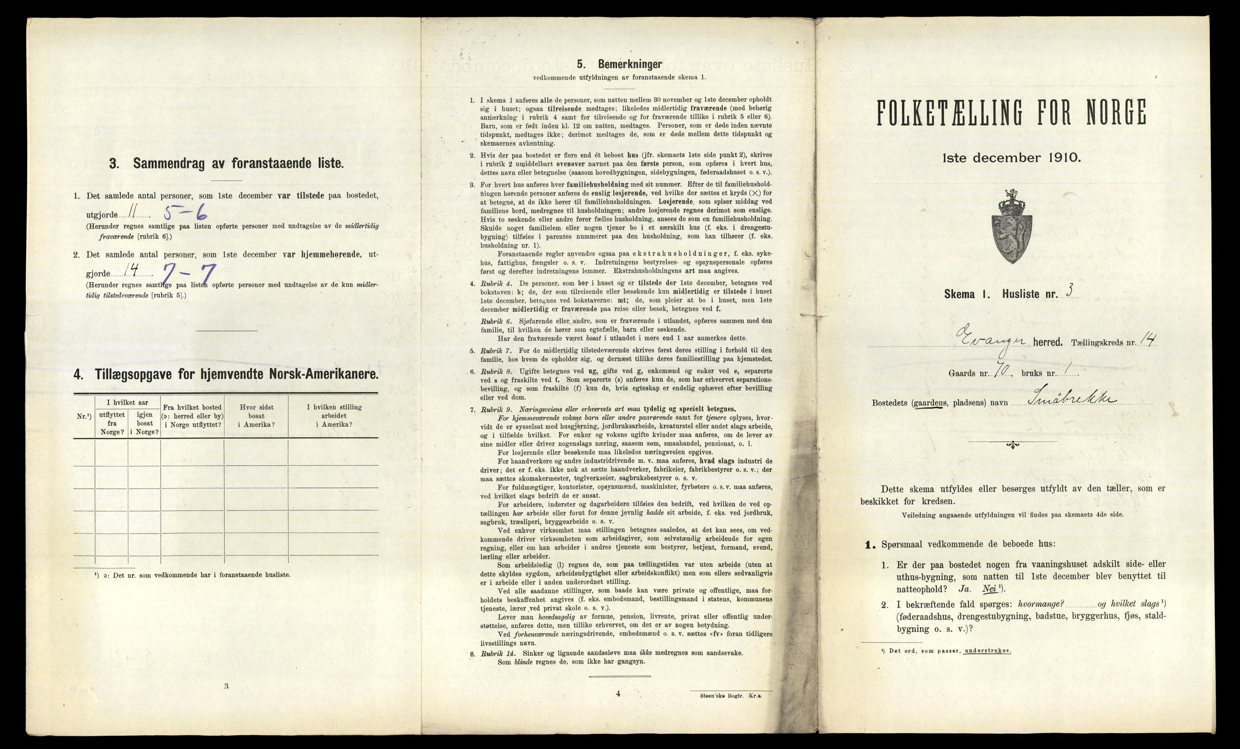 RA, Folketelling 1910 for 1237 Evanger herred, 1910, s. 675