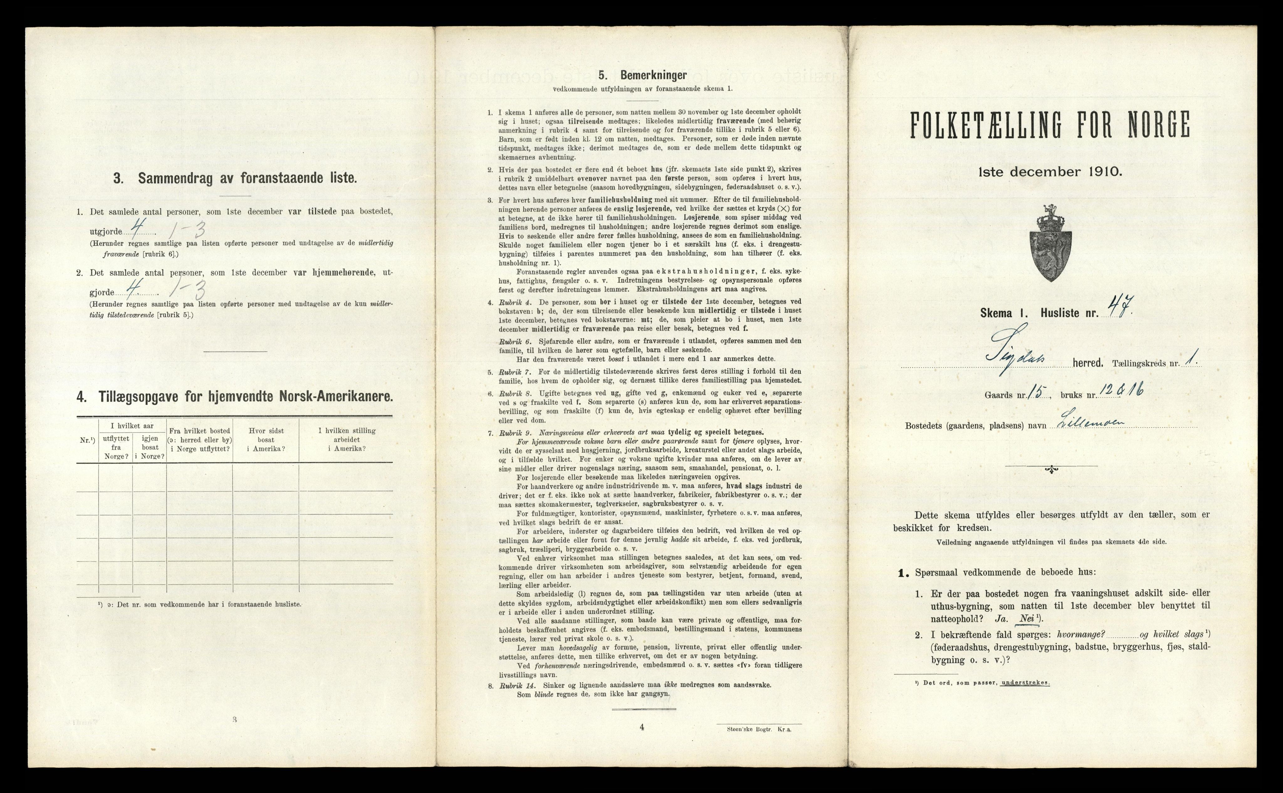 RA, Folketelling 1910 for 0621 Sigdal herred, 1910, s. 142