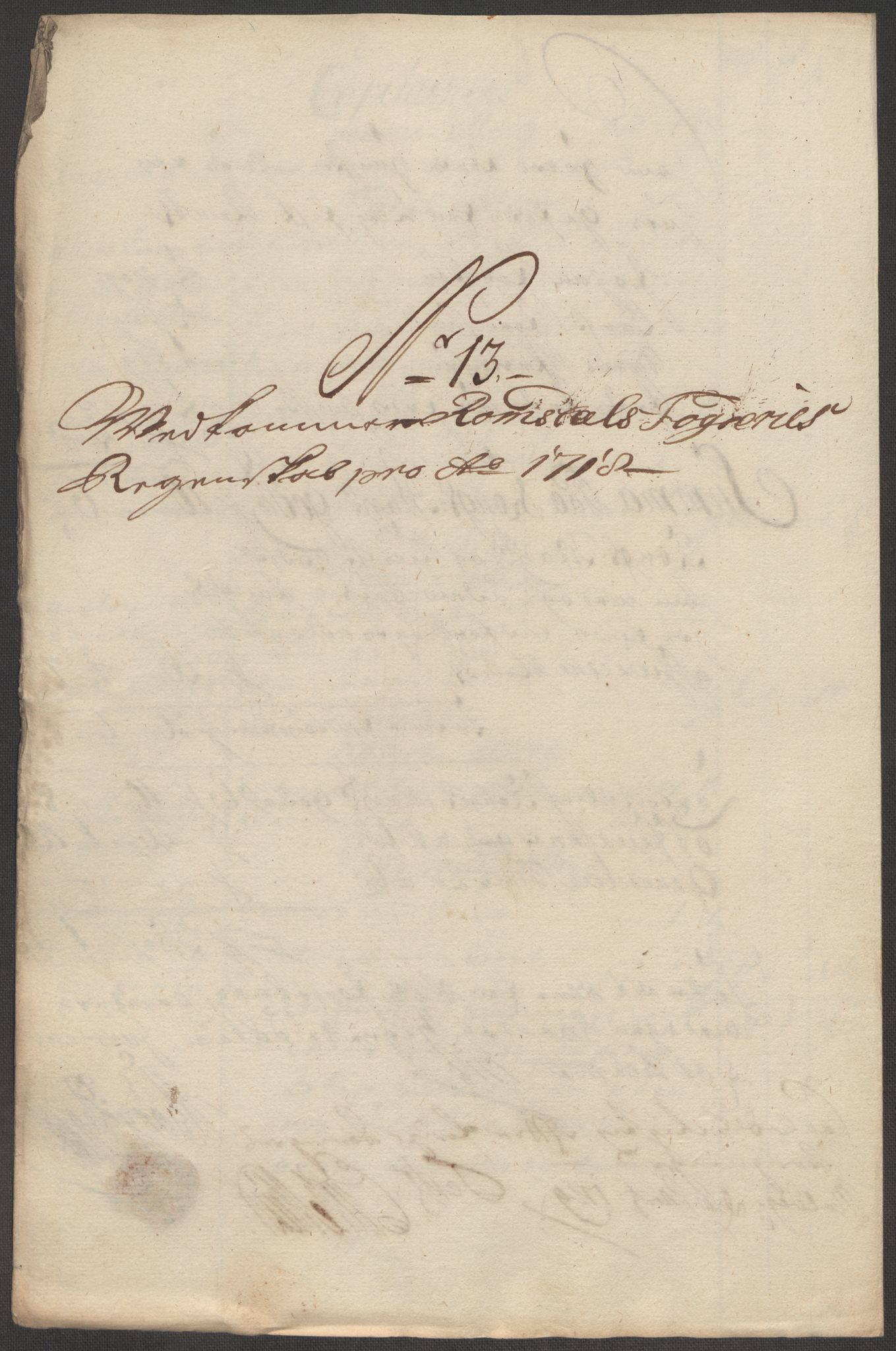 Rentekammeret inntil 1814, Reviderte regnskaper, Fogderegnskap, RA/EA-4092/R55/L3665: Fogderegnskap Romsdal, 1718, s. 131