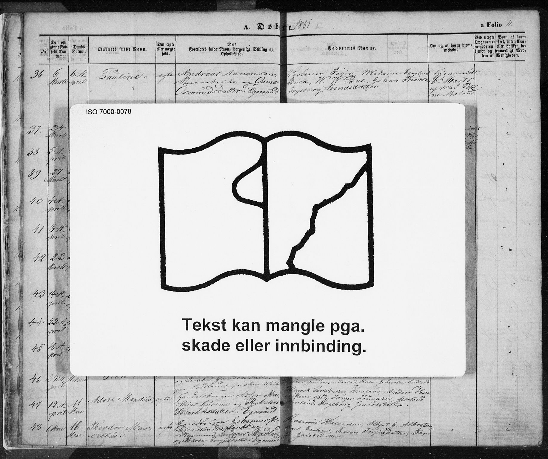 Eigersund sokneprestkontor, AV/SAST-A-101807/S08/L0012: Ministerialbok nr. A 12.1, 1850-1865, s. 11