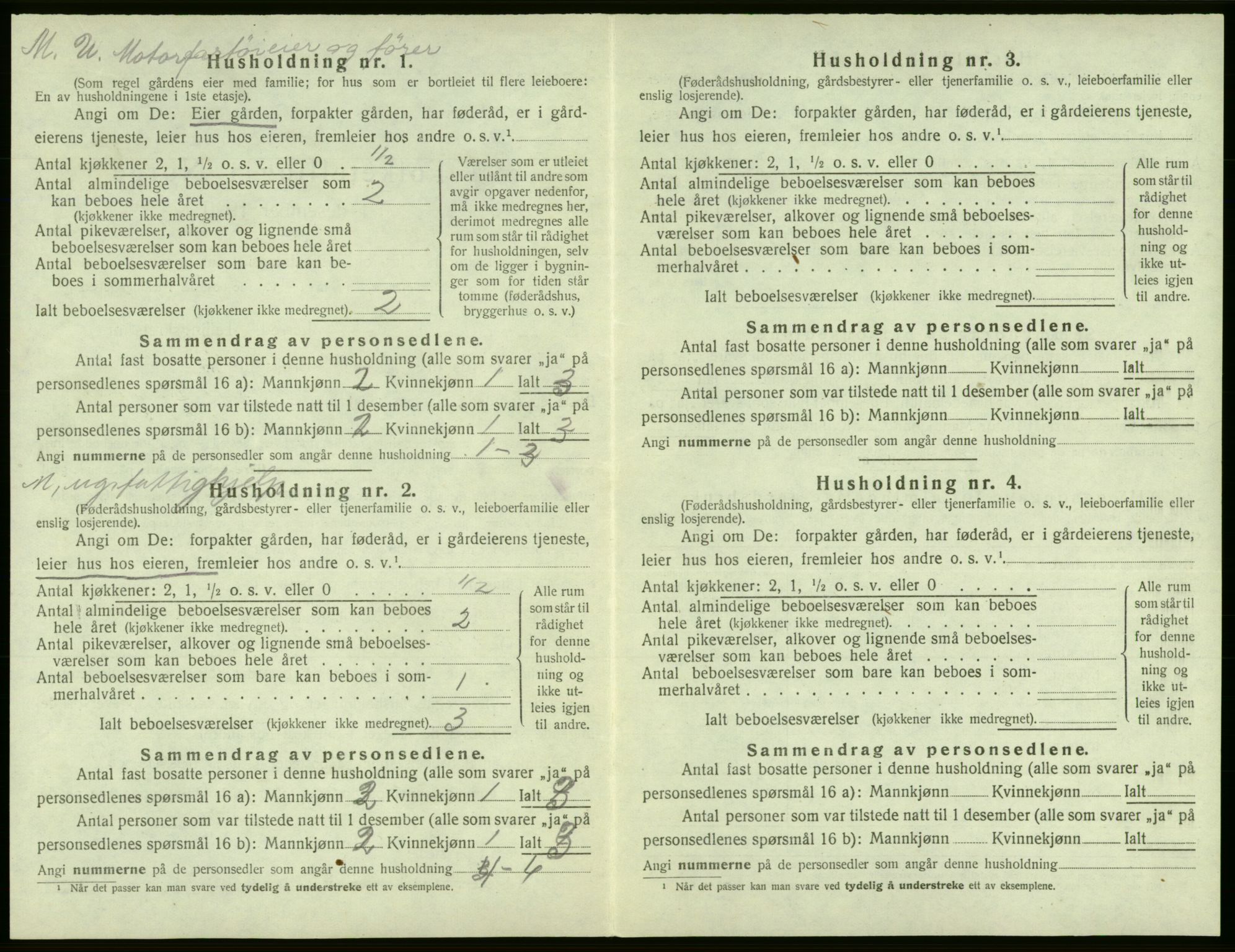 SAB, Folketelling 1920 for 1227 Jondal herred, 1920, s. 71