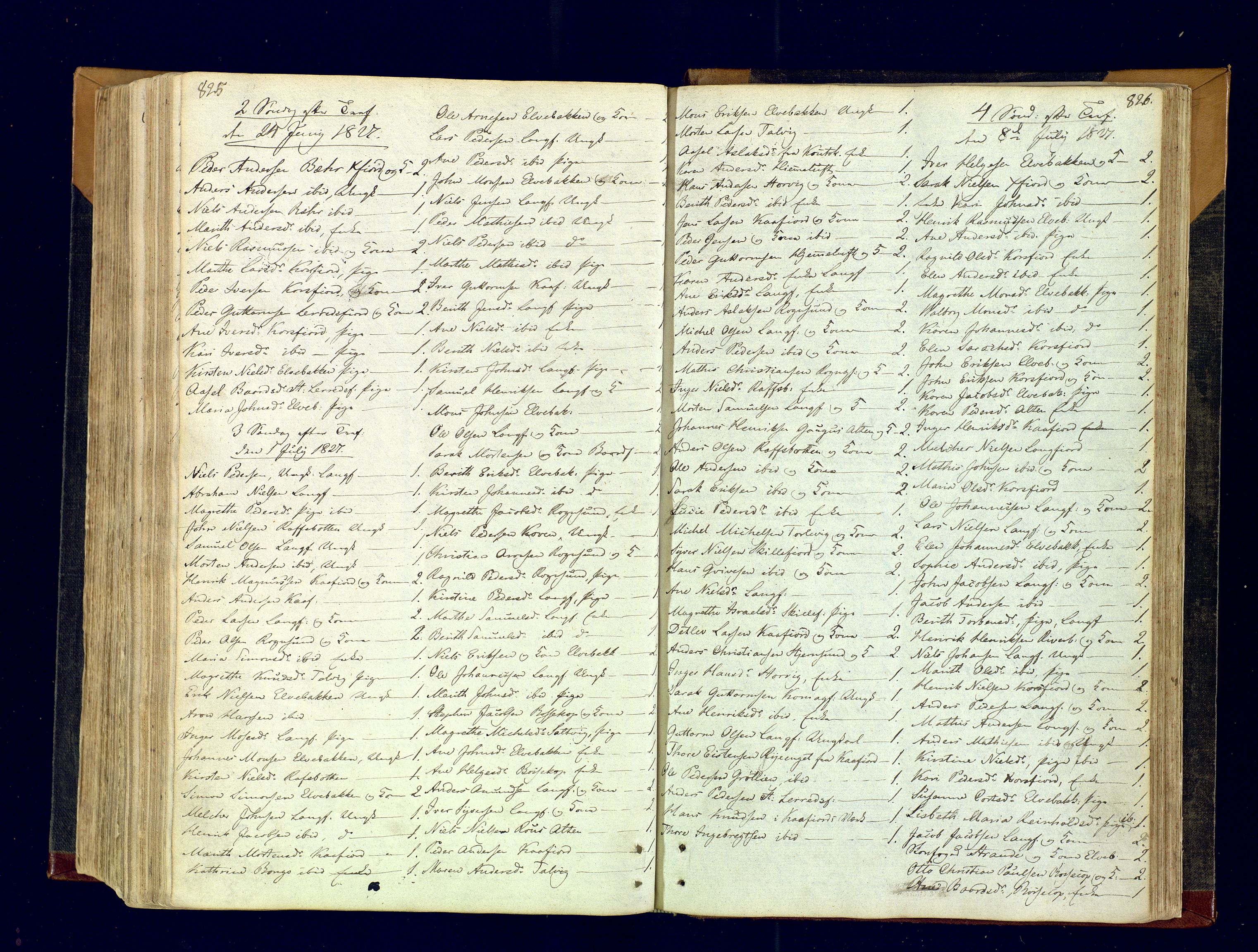 Talvik sokneprestkontor, AV/SATØ-S-1337/H/Ha/L0007kirke: Ministerialbok nr. 7, 1813-1821, s. 825-826