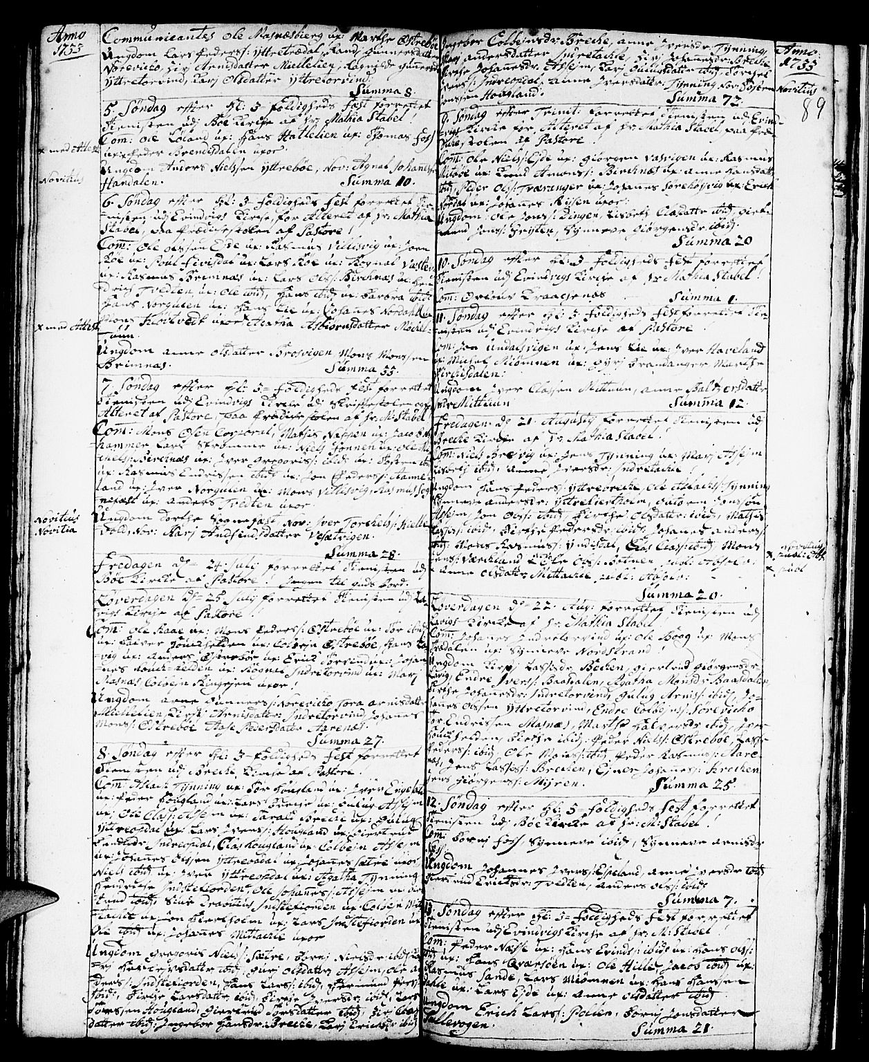 Gulen sokneprestembete, AV/SAB-A-80201/H/Haa/Haaa/L0001: Ministerialbok nr. A 1, 1680-1735, s. 89