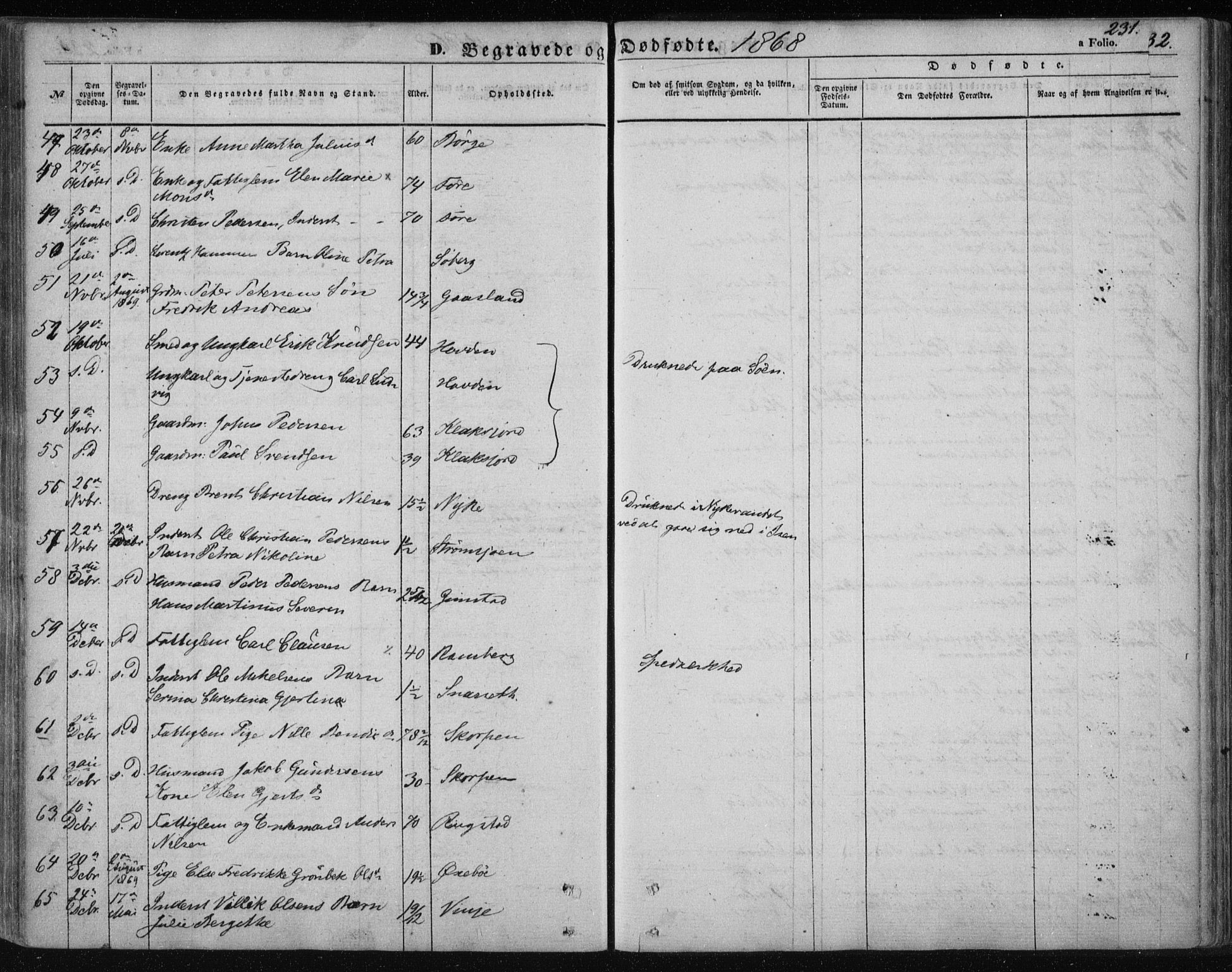 Ministerialprotokoller, klokkerbøker og fødselsregistre - Nordland, AV/SAT-A-1459/891/L1300: Ministerialbok nr. 891A05, 1856-1870, s. 231