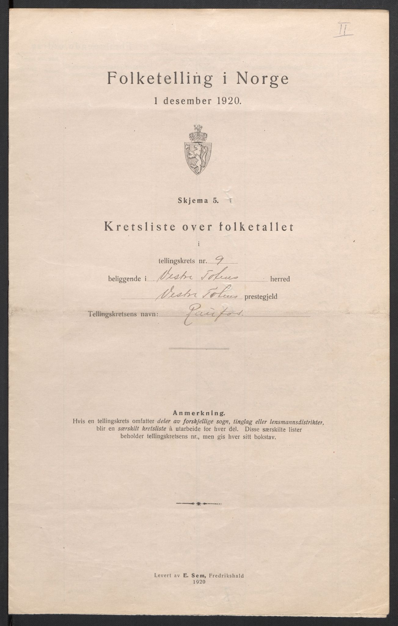 SAH, Folketelling 1920 for 0529 Vestre Toten herred, 1920, s. 41