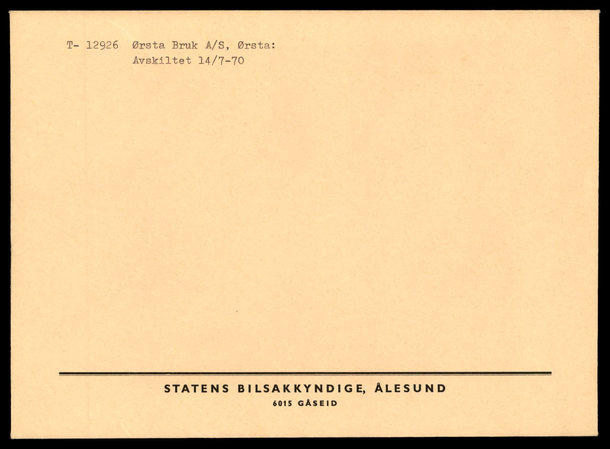 Møre og Romsdal vegkontor - Ålesund trafikkstasjon, AV/SAT-A-4099/F/Fe/L0036: Registreringskort for kjøretøy T 12831 - T 13030, 1927-1998, s. 1483