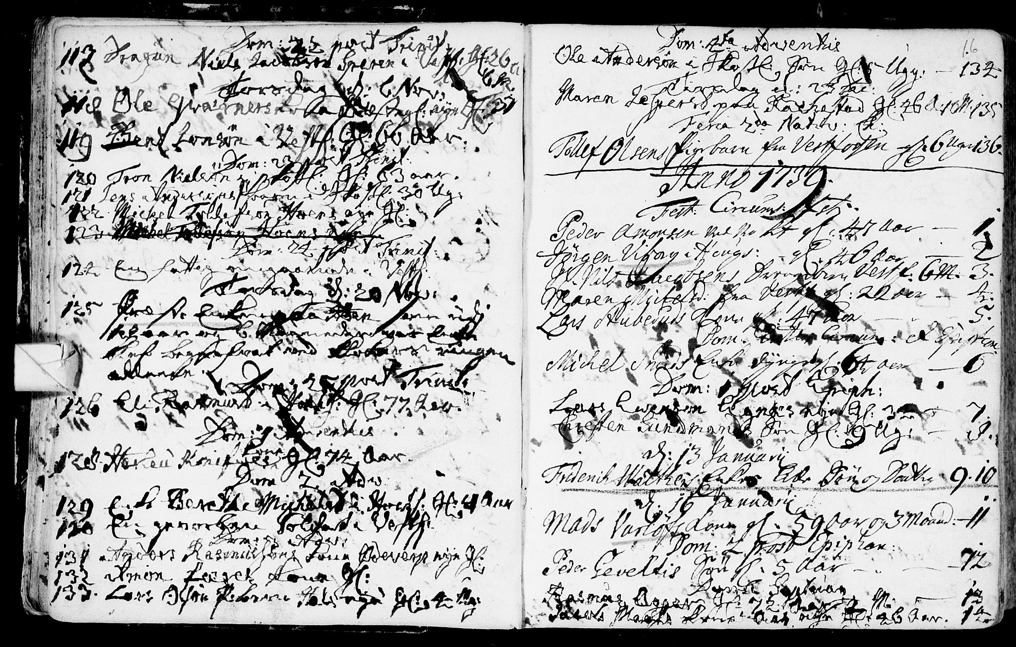Eiker kirkebøker, SAKO/A-4/F/Fa/L0007: Ministerialbok nr. I 7 /1, 1733-1808, s. 16