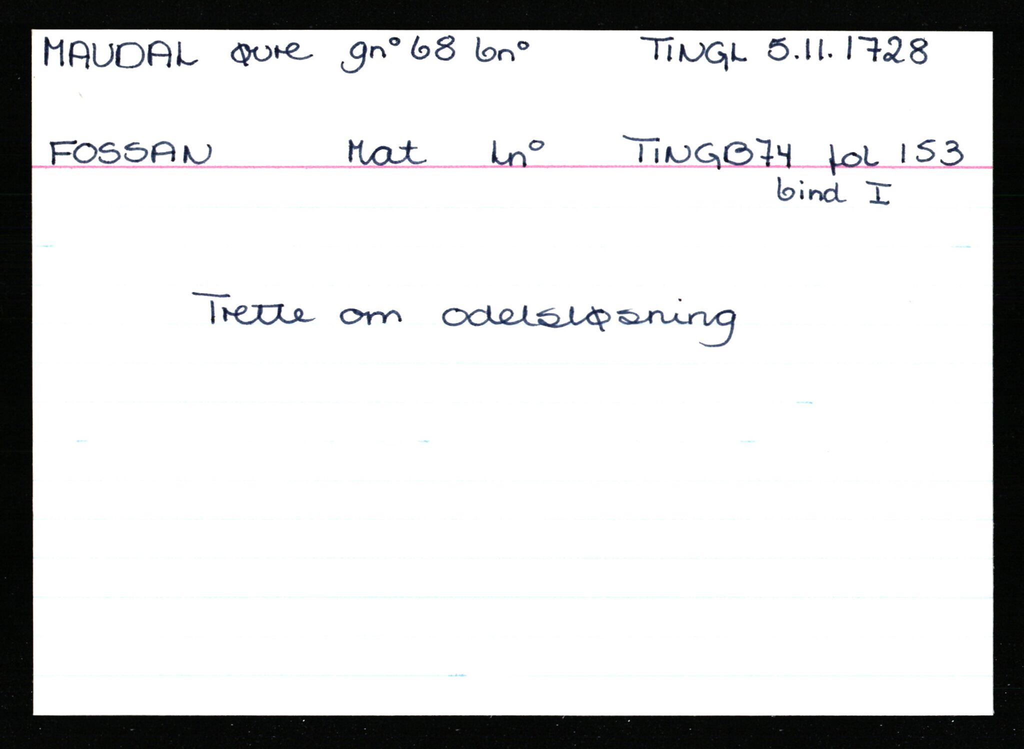 Statsarkivet i Stavanger, AV/SAST-A-101971/03/Y/Ym/L0037: Åstedskort sortert etter gårdsnavn: Lædre - Mauland, 1600-1950, s. 672