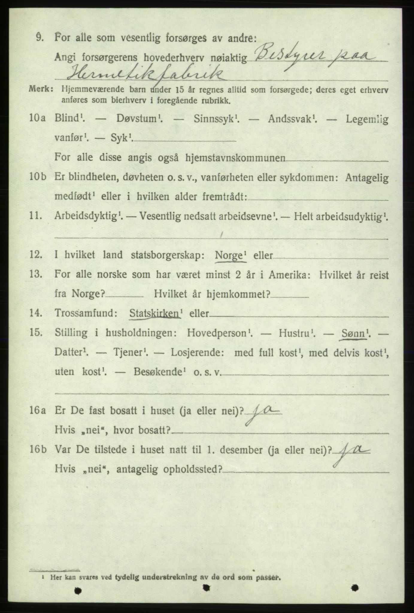 SAB, Folketelling 1920 for 1212 Skånevik herred, 1920, s. 3208