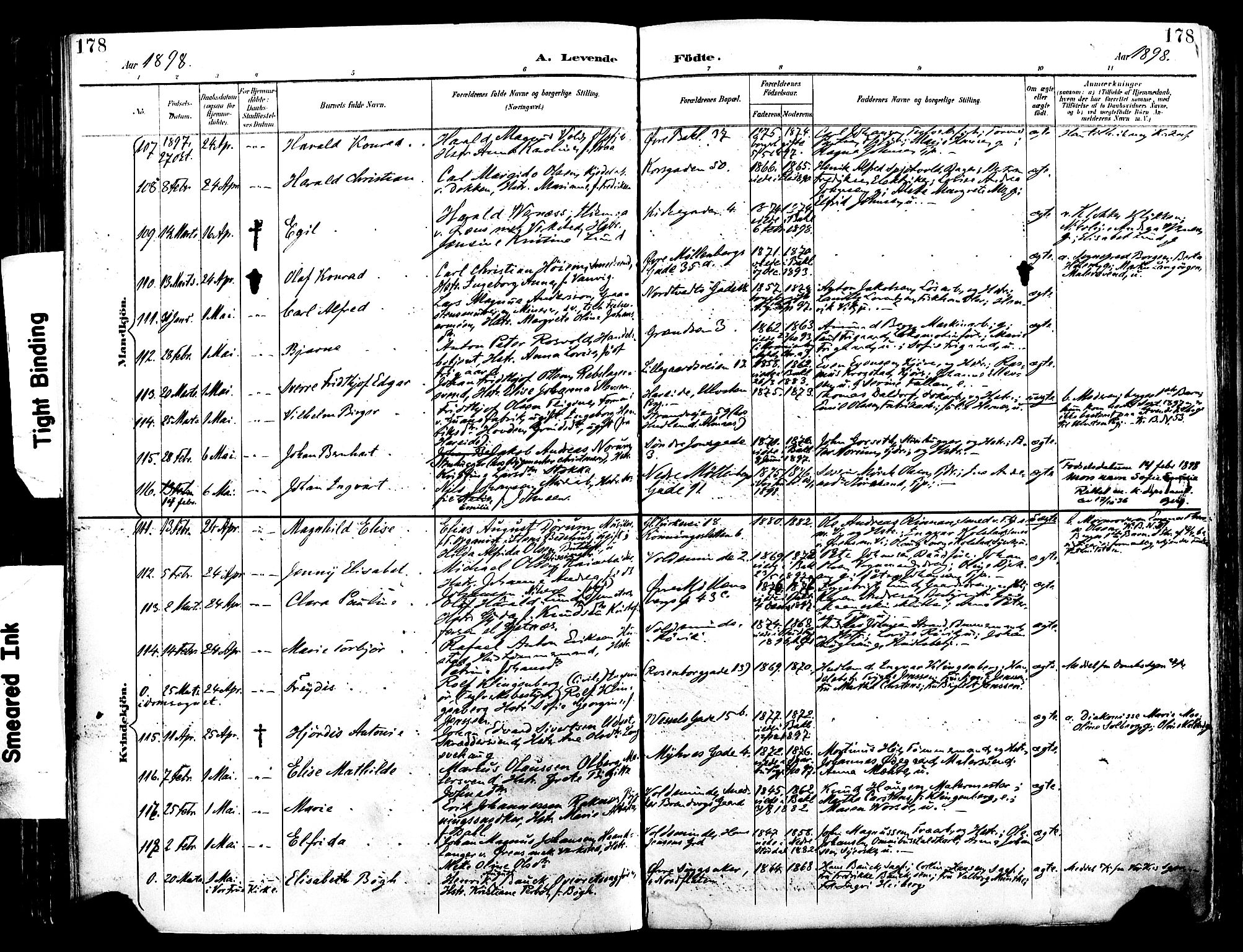Ministerialprotokoller, klokkerbøker og fødselsregistre - Sør-Trøndelag, SAT/A-1456/604/L0197: Ministerialbok nr. 604A18, 1893-1900, s. 178