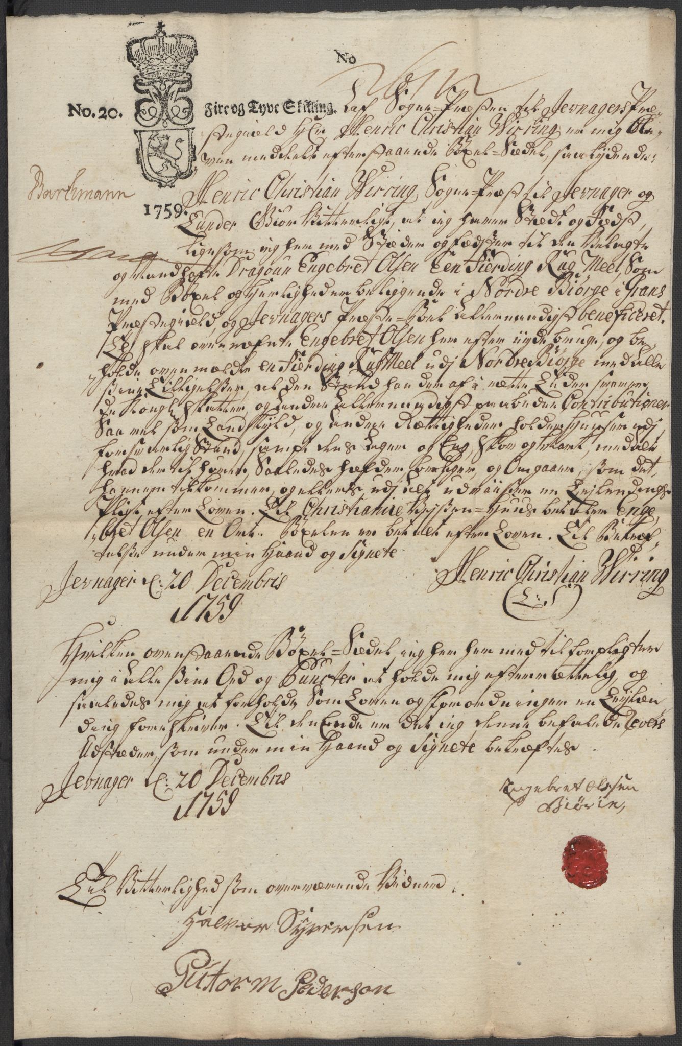 Riksarkivets diplomsamling, AV/RA-EA-5965/F15/L0014: Prestearkiv - Oppland, 1696-1879, s. 122