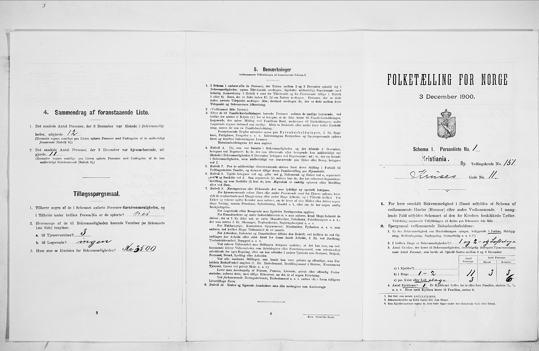 SAO, Folketelling 1900 for 0301 Kristiania kjøpstad, 1900, s. 50215