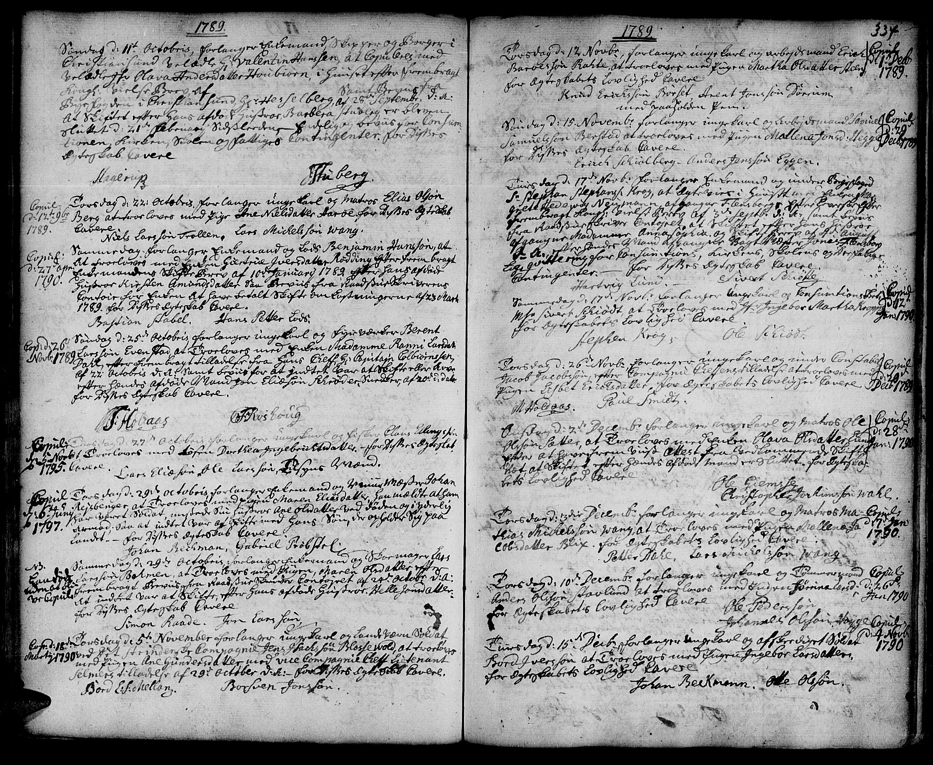 Ministerialprotokoller, klokkerbøker og fødselsregistre - Sør-Trøndelag, AV/SAT-A-1456/601/L0038: Ministerialbok nr. 601A06, 1766-1877, s. 334