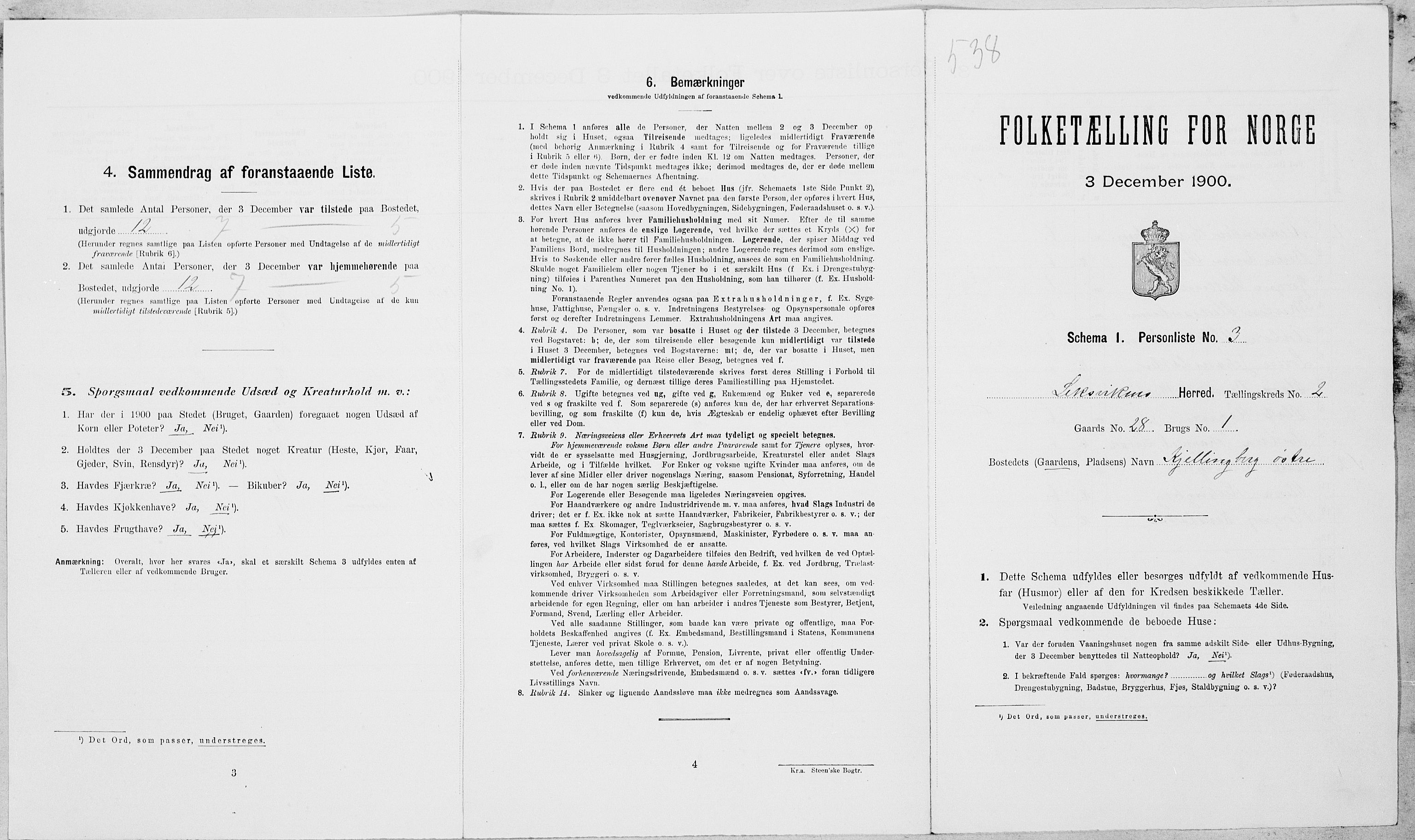 SAT, Folketelling 1900 for 1718 Leksvik herred, 1900, s. 168