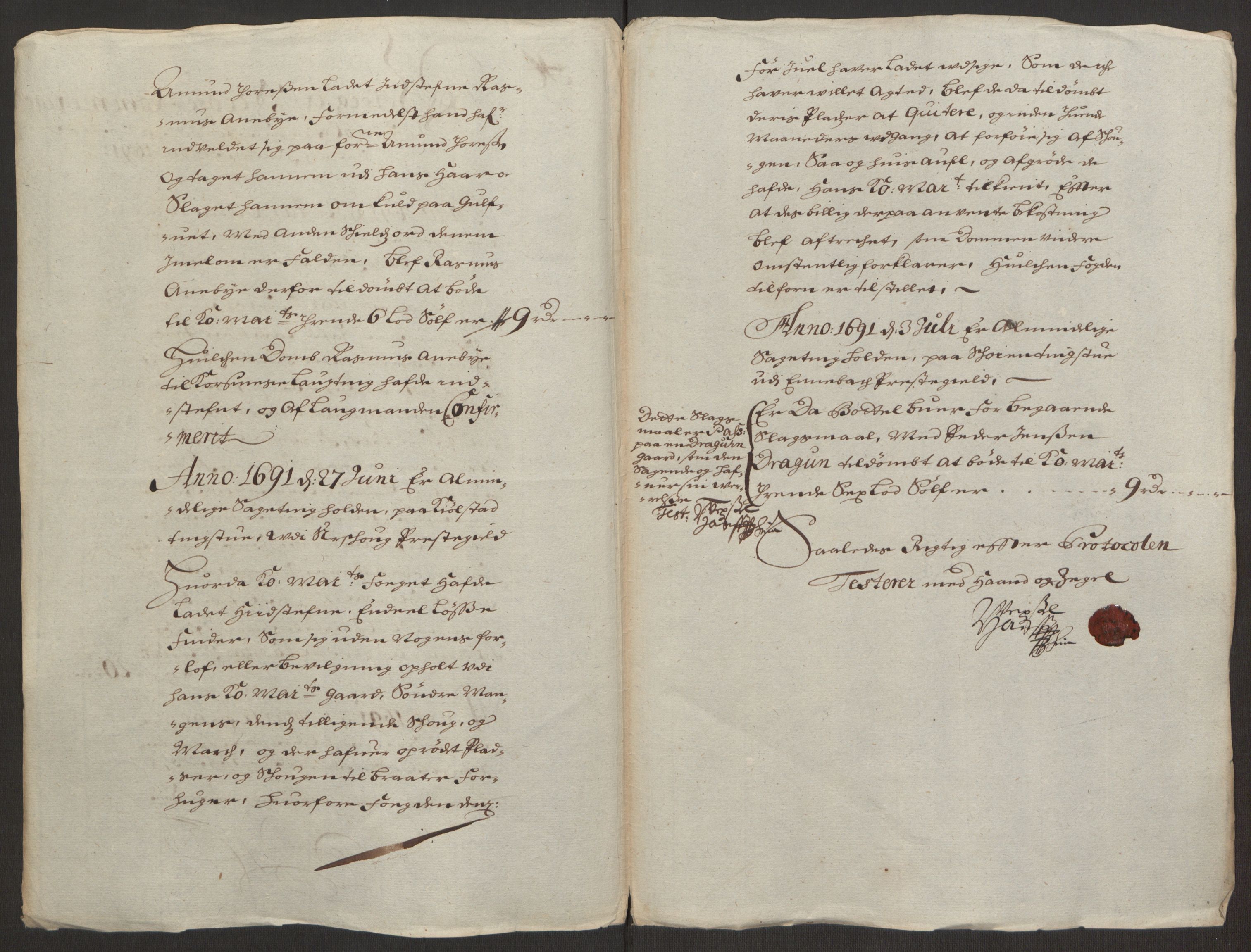 Rentekammeret inntil 1814, Reviderte regnskaper, Fogderegnskap, AV/RA-EA-4092/R11/L0575: Fogderegnskap Nedre Romerike, 1691, s. 12