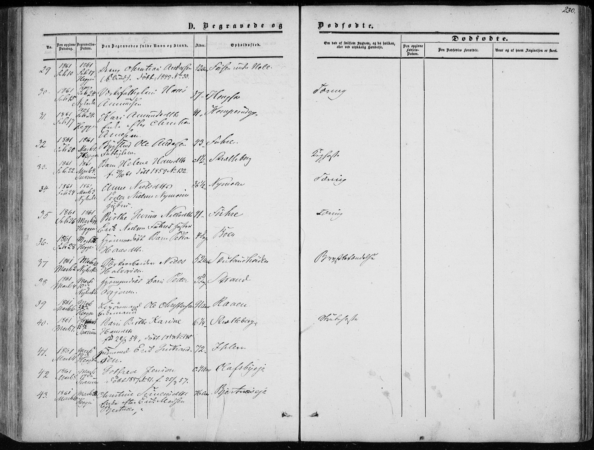 Modum kirkebøker, AV/SAKO-A-234/F/Fa/L0009: Ministerialbok nr. 9, 1860-1864, s. 230