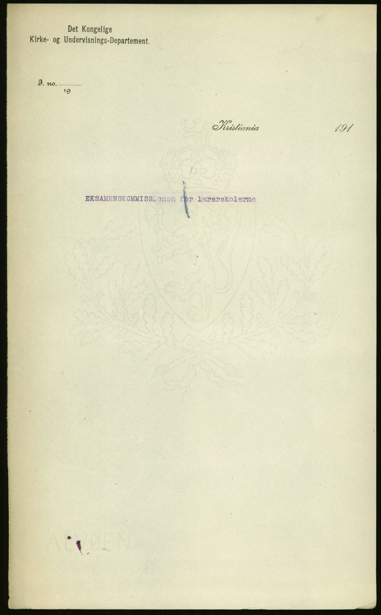 Kirke- og undervisningsdepartementet, 1. skolekontor D, AV/RA-S-1021/F/Fh/Fhr/L0099: Eikelund off. skole for evneveike, 1896-1946, s. 13