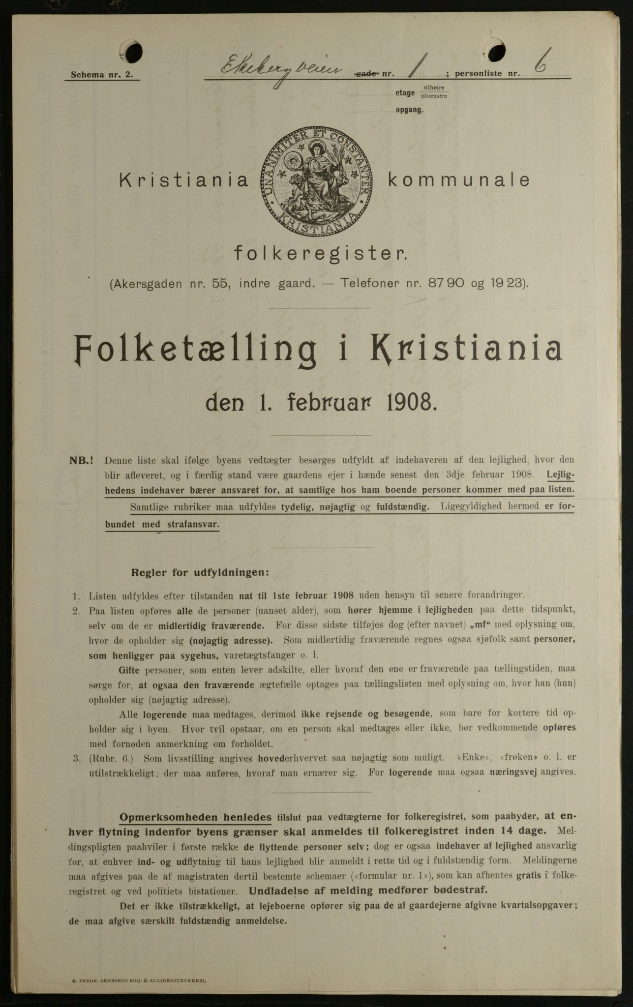 OBA, Kommunal folketelling 1.2.1908 for Kristiania kjøpstad, 1908, s. 18425