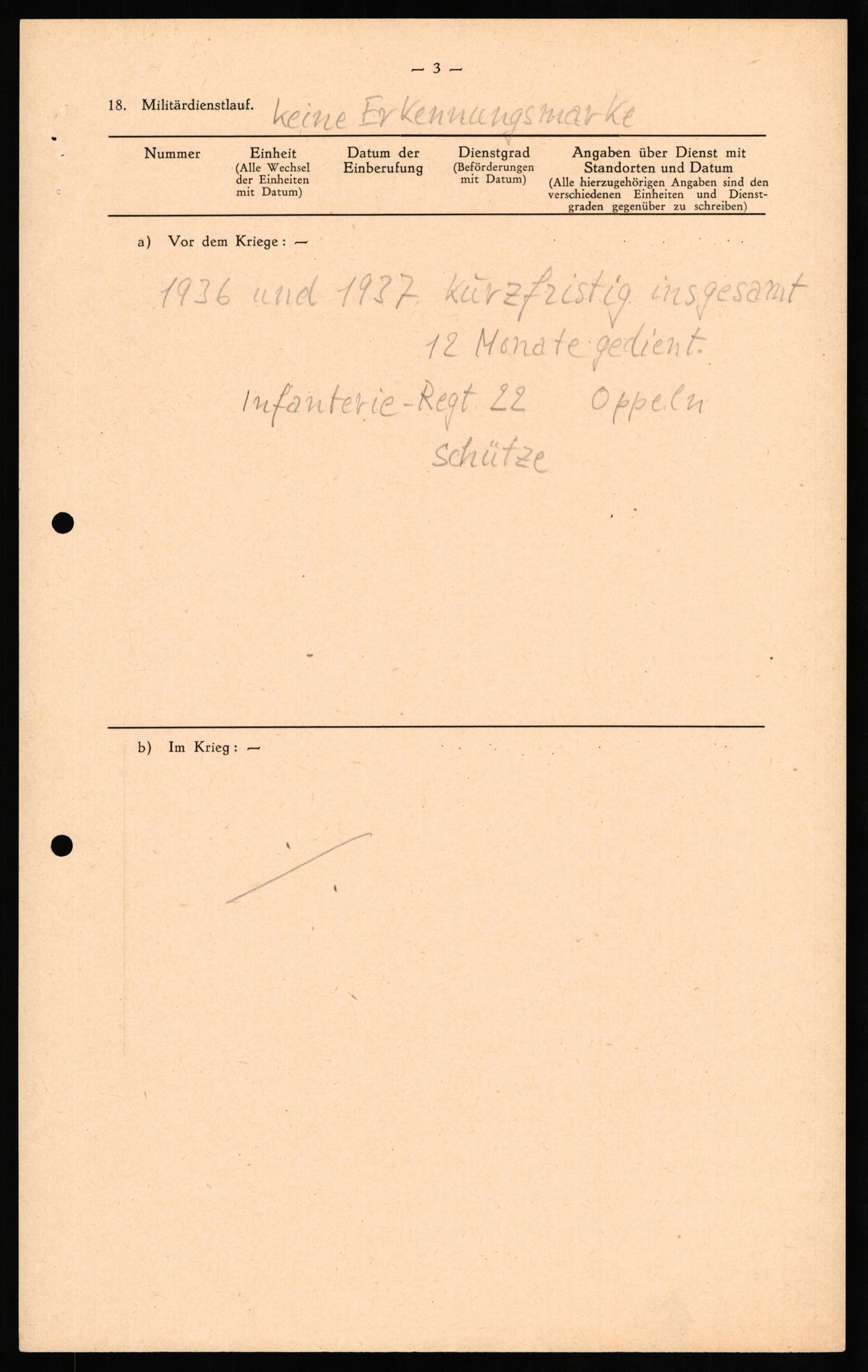 Forsvaret, Forsvarets overkommando II, AV/RA-RAFA-3915/D/Db/L0026: CI Questionaires. Tyske okkupasjonsstyrker i Norge. Tyskere., 1945-1946, s. 9