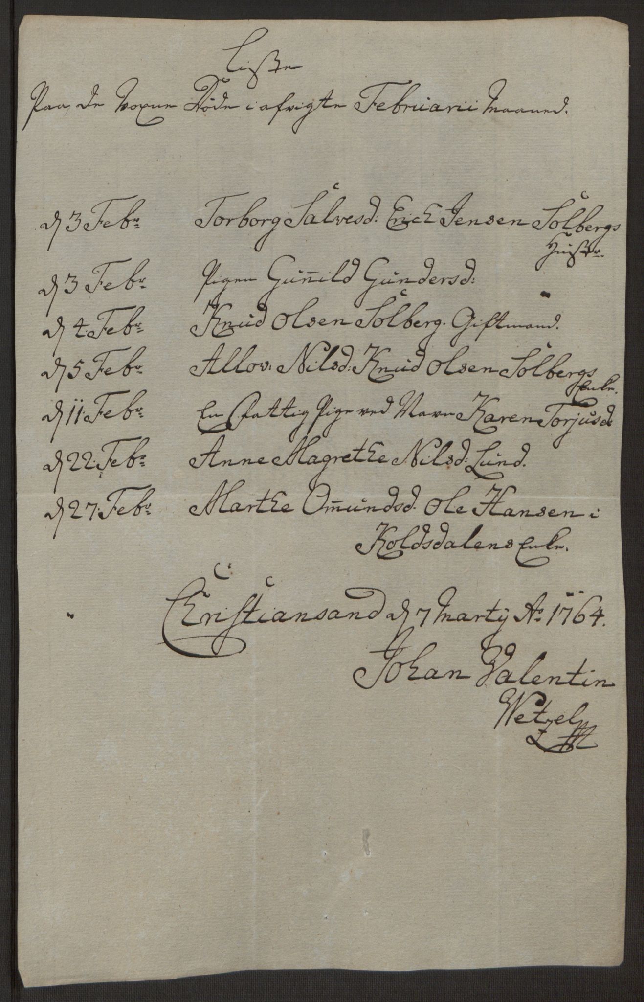 Rentekammeret inntil 1814, Reviderte regnskaper, Byregnskaper, AV/RA-EA-4066/R/Rm/L0265/0001: [M6] Kontribusjonsregnskap / Ekstraskatt, 1762-1764, s. 206